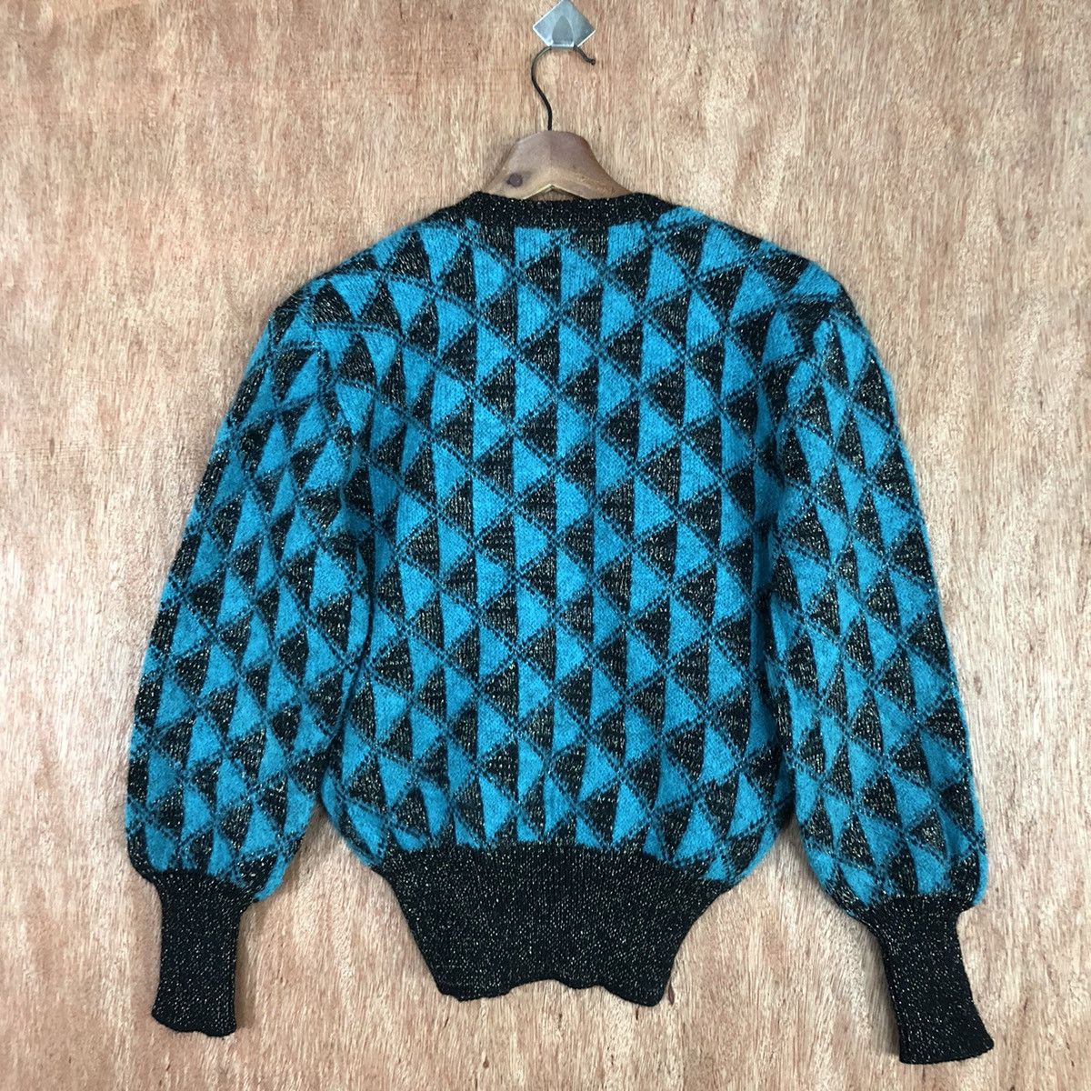 Japanese Brand Japan Green Shag Shaggy Cardigan knitwear #H095 Size US M / EU 48-50 / 2 - 12 Thumbnail