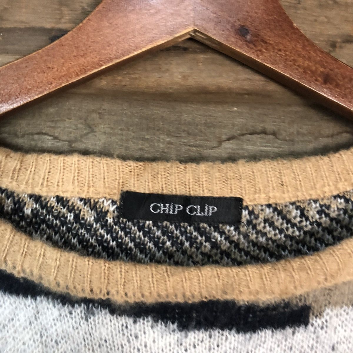 Homespun Knitwear × Japanese Brand Chip Chop Brown Camo Knitwear sweatshirt japan #6858 Size US S / EU 44-46 / 1 - 7 Thumbnail