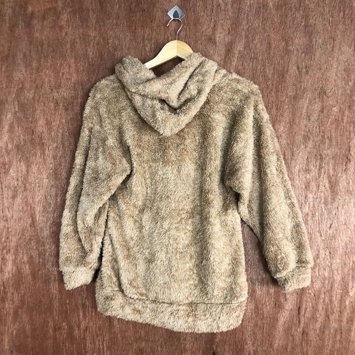Disney Chip N Dale Peach Mohair fleece hoodie sweatshirt #H223 Size US S / EU 44-46 / 1 - 14 Thumbnail