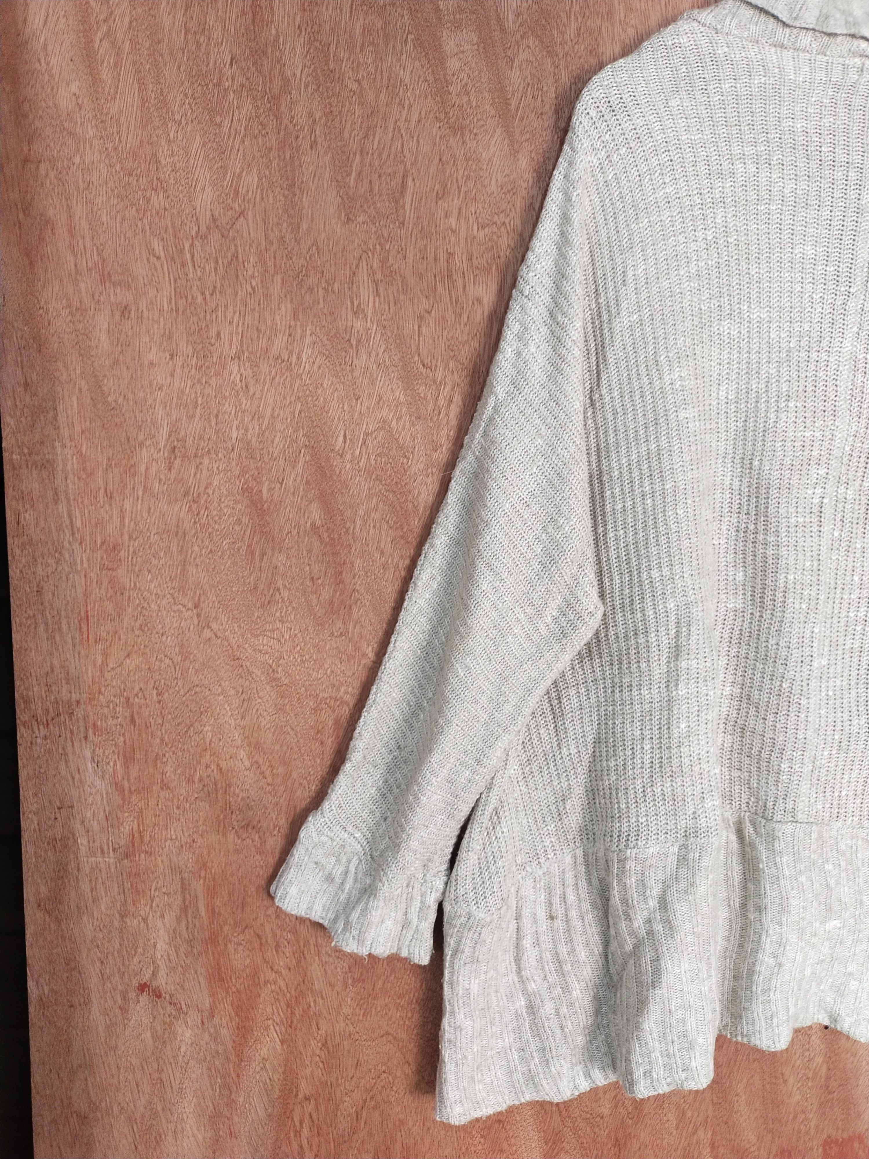 Homespun Knitwear Sorridere gray cardigan knitwear #H272 Size US L / EU 52-54 / 3 - 11 Thumbnail