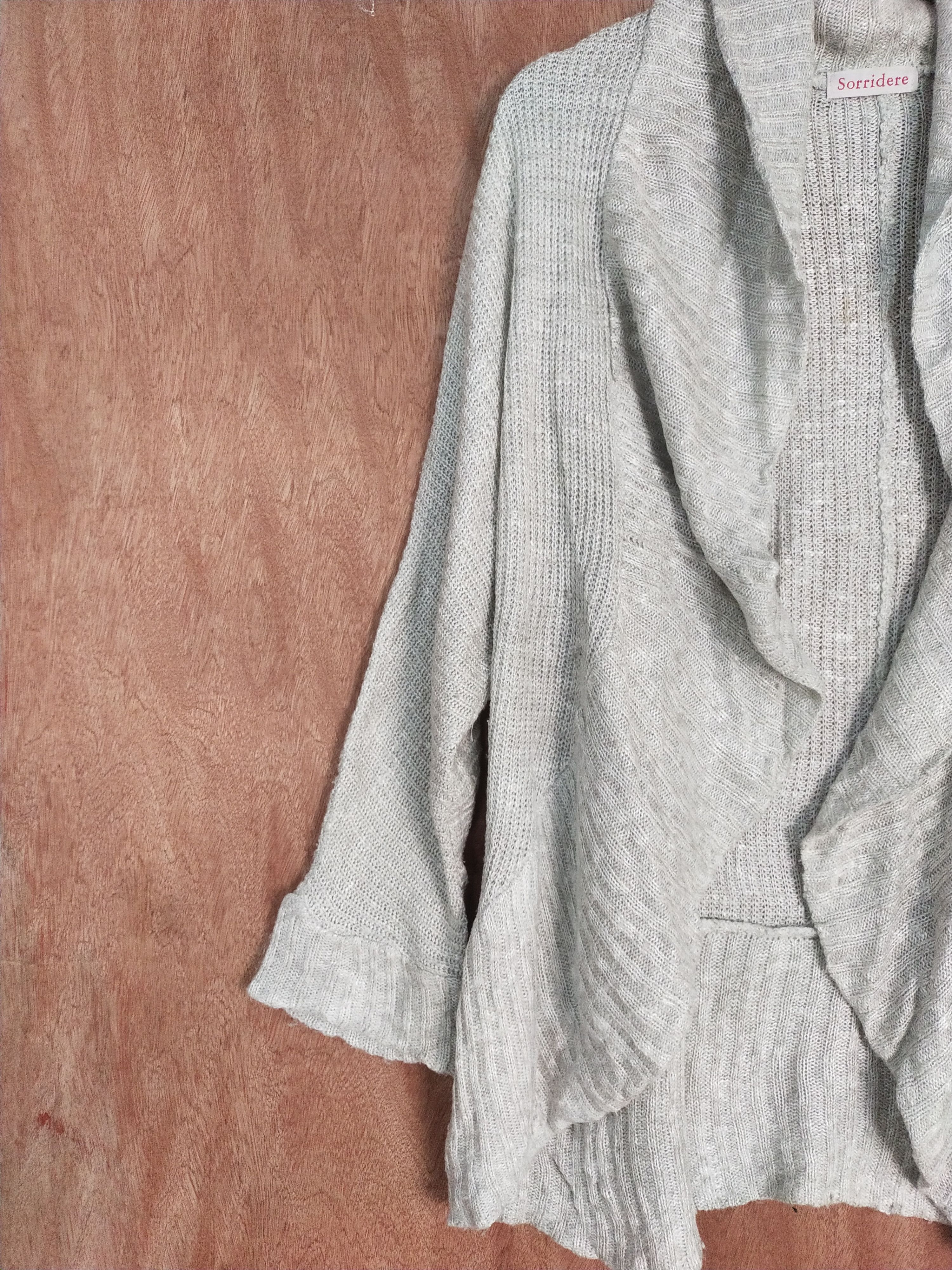Homespun Knitwear Sorridere gray cardigan knitwear #H272 Size US L / EU 52-54 / 3 - 5 Thumbnail