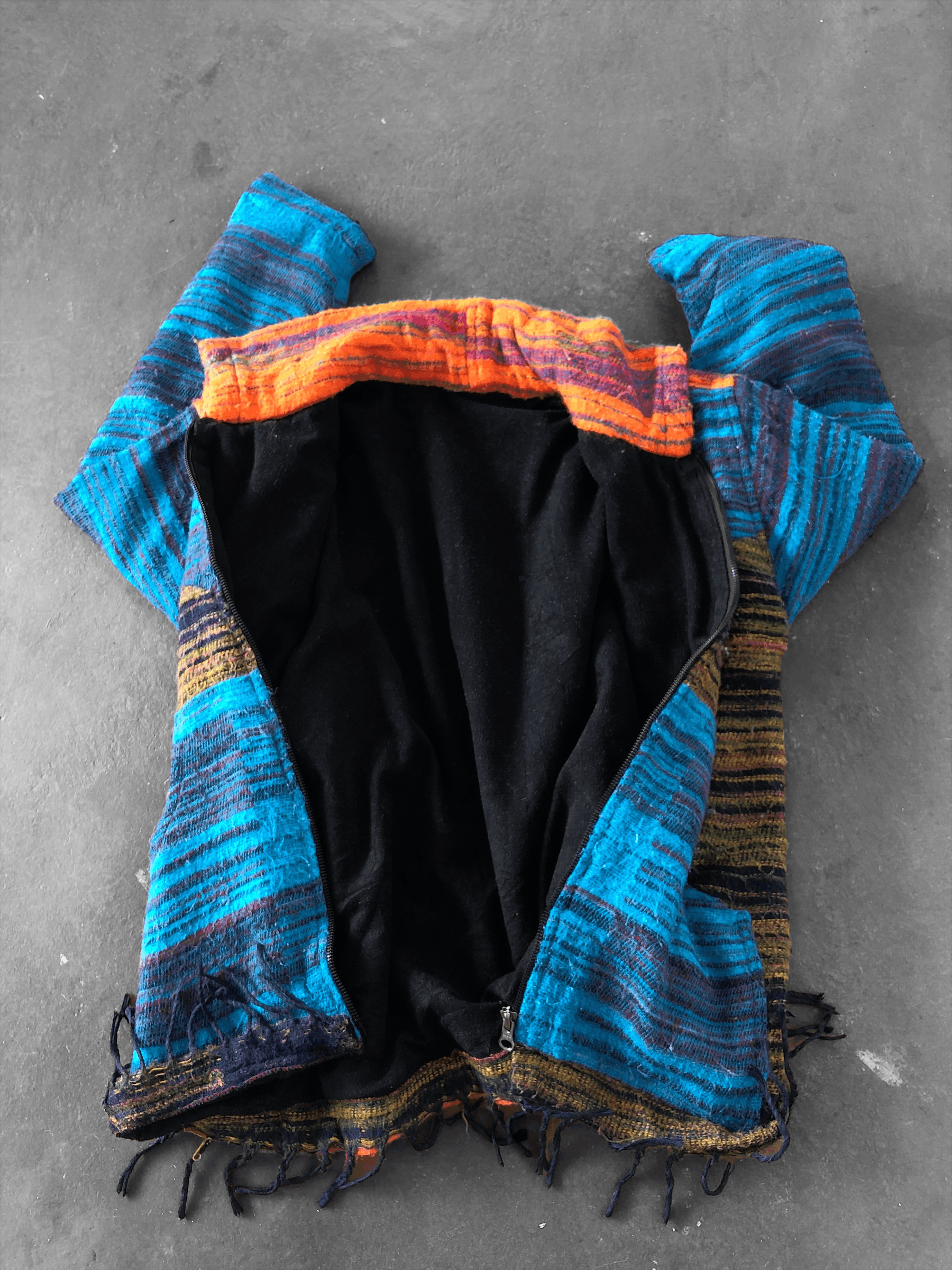 Native × Vintage RARE🔥VINTAGE NATIVE WOOL BLEND KNIT PATCHBLOCKS JACKET Size US S / EU 44-46 / 1 - 5 Thumbnail