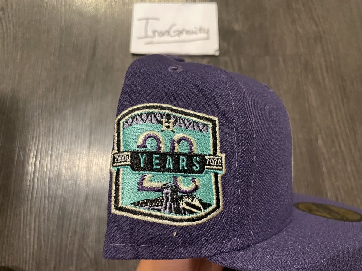 MLB × New Era × Topperz 7 1/2 Topperz Houston Astros Purple Grape Hornet Fitted Size ONE SIZE - 3 Thumbnail