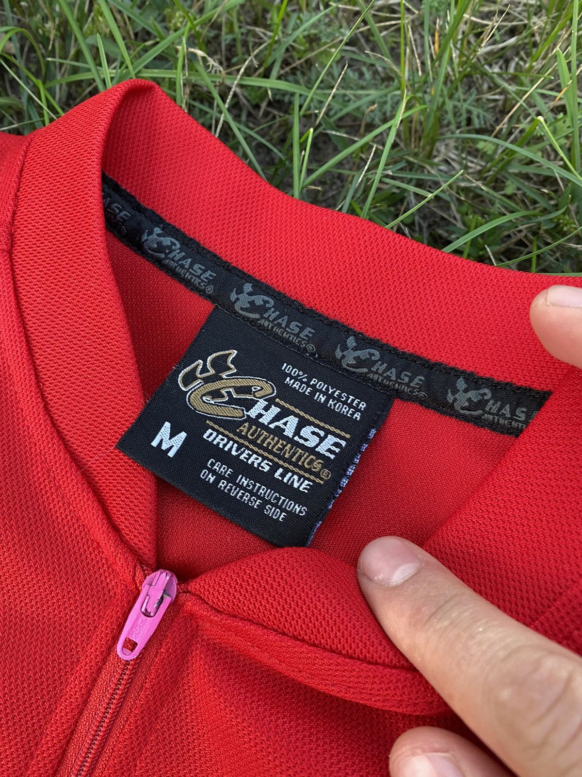 Chase Authentics × NASCAR × Vintage Vintage NASCAR Chase Zip shirt Red Budweiser 8 jersey Size US M / EU 48-50 / 2 - 5 Thumbnail