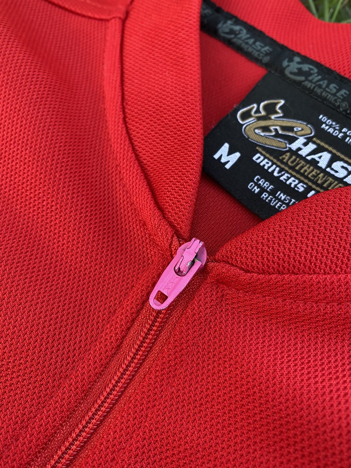 Chase Authentics × NASCAR × Vintage Vintage NASCAR Chase Zip shirt Red Budweiser 8 jersey Size US M / EU 48-50 / 2 - 6 Thumbnail