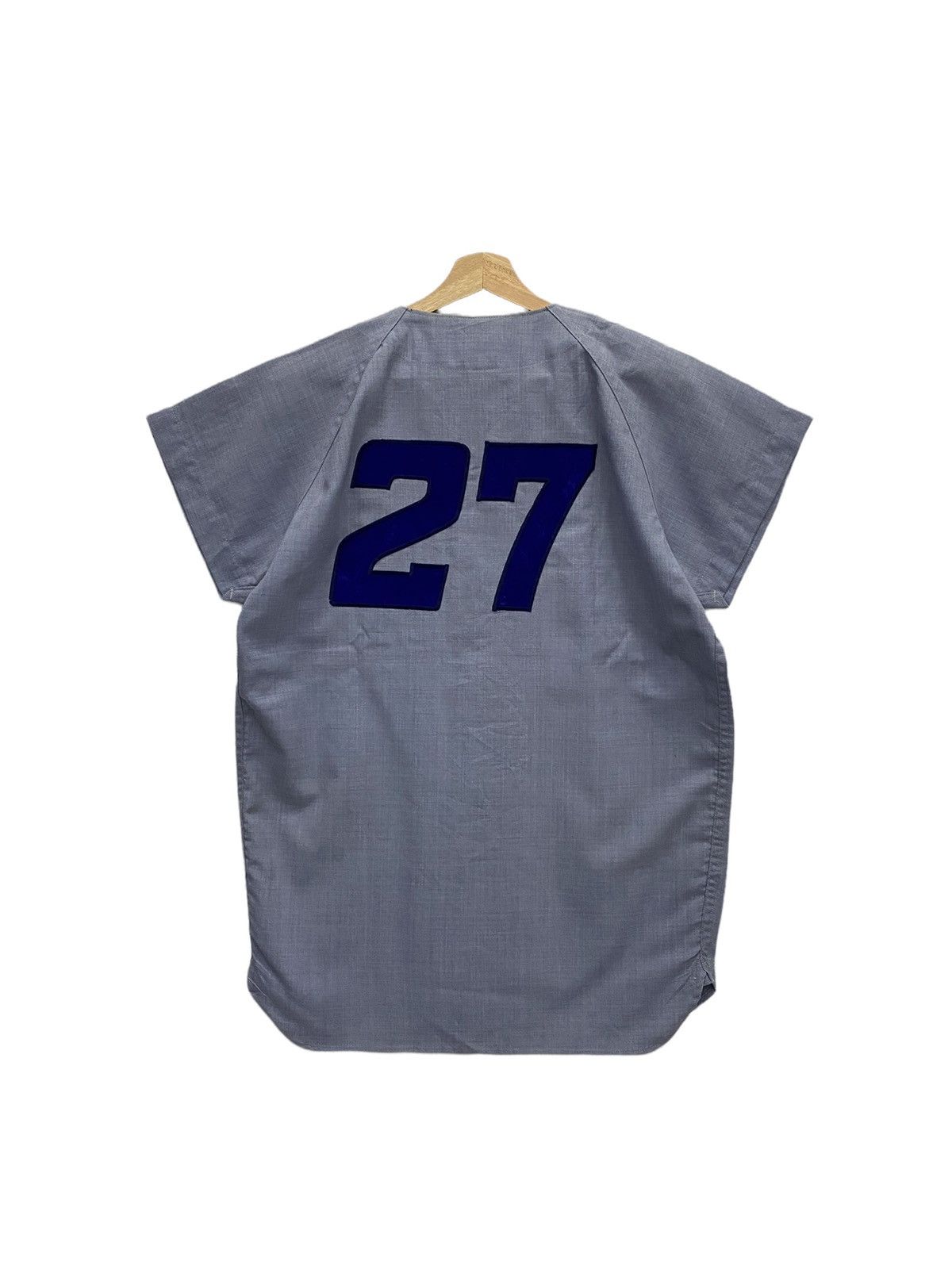 Japanese Brand NIPPON 80s SHARKS 27 VINTAGE BASEBALL SHIRTS Size US S / EU 44-46 / 1 - 2 Thumbnail