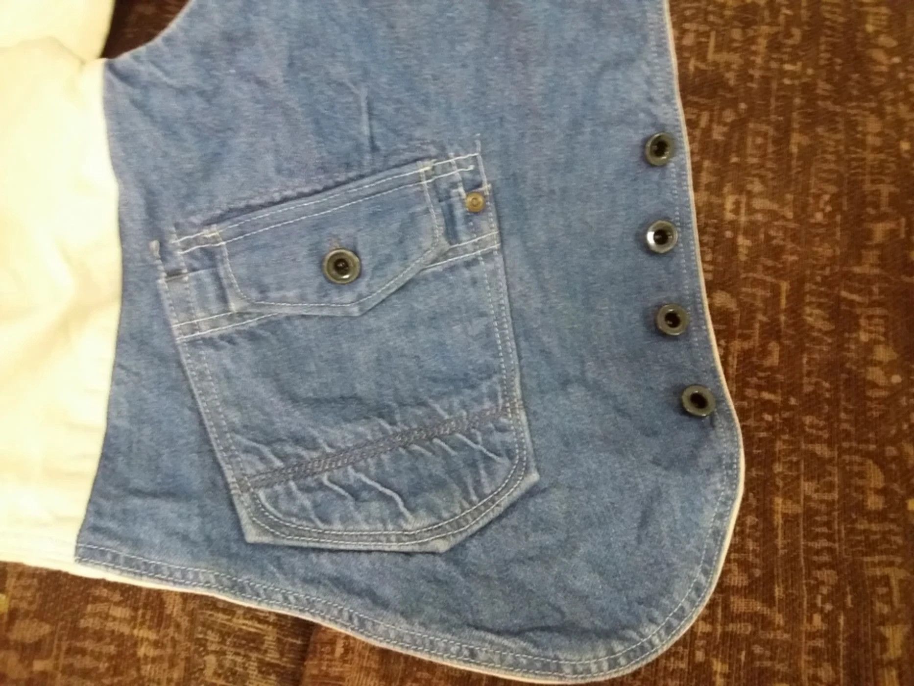 Japanese Brand × Johnbull John Bull blue denim vest 100% cotton armpit 17inches Size US M / EU 48-50 / 2 - 9 Thumbnail