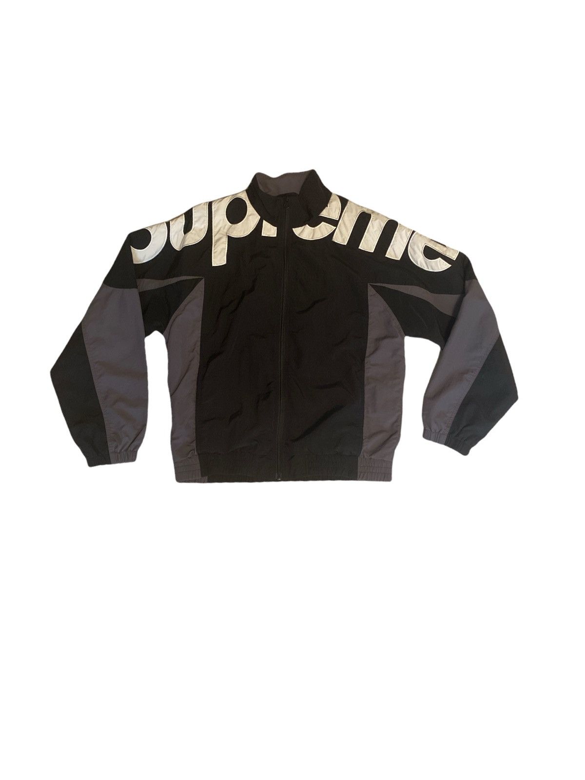 SUPREME F/W '19 Shoulder Logo Track Jacket Black Men's