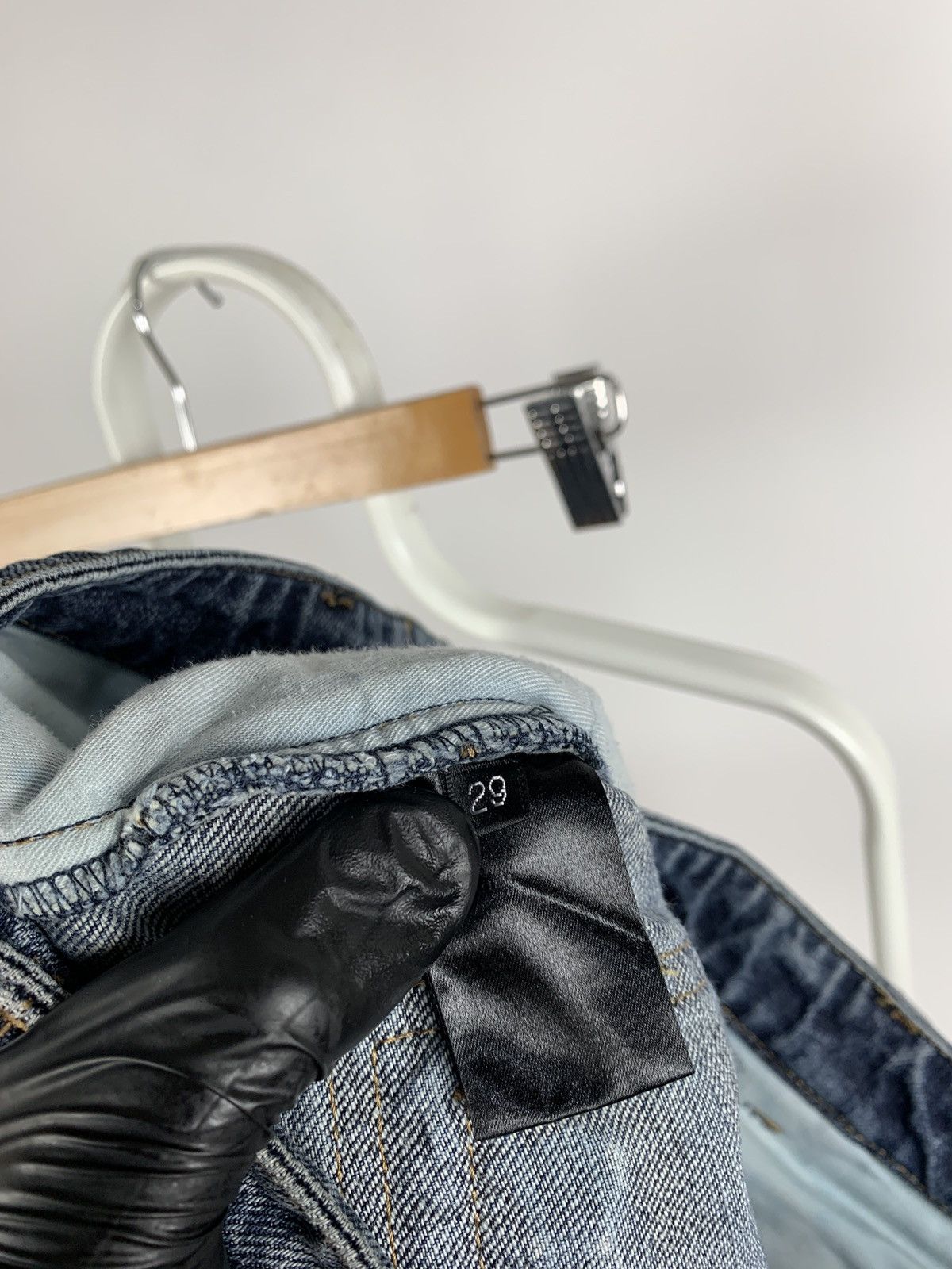 Balmain Paris Biker Blue Denim Skinny Jeans Pants