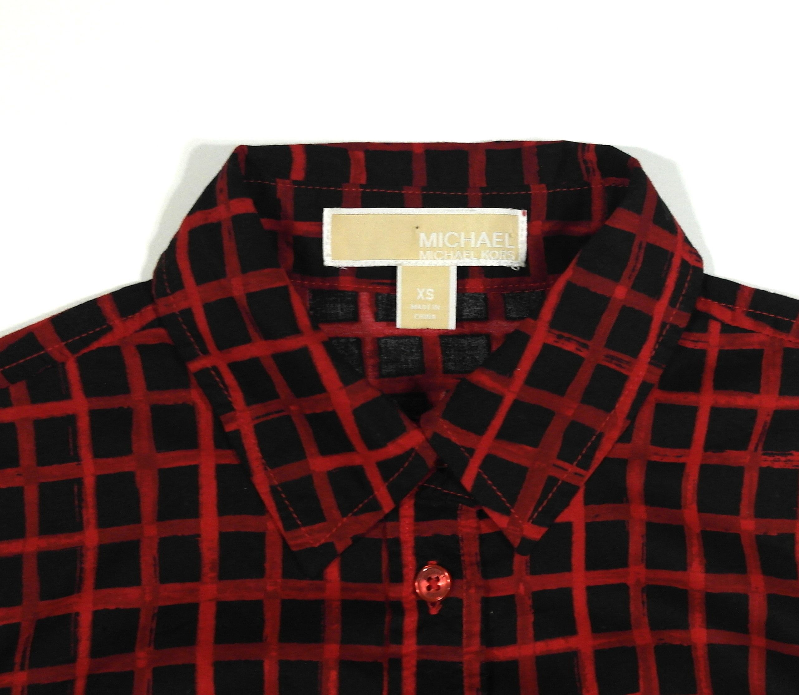 Michael Kors Michael Kors Plaid Shirt Womens Sz XS Size XS / US 0-2 / IT 36-38 - 5 Thumbnail