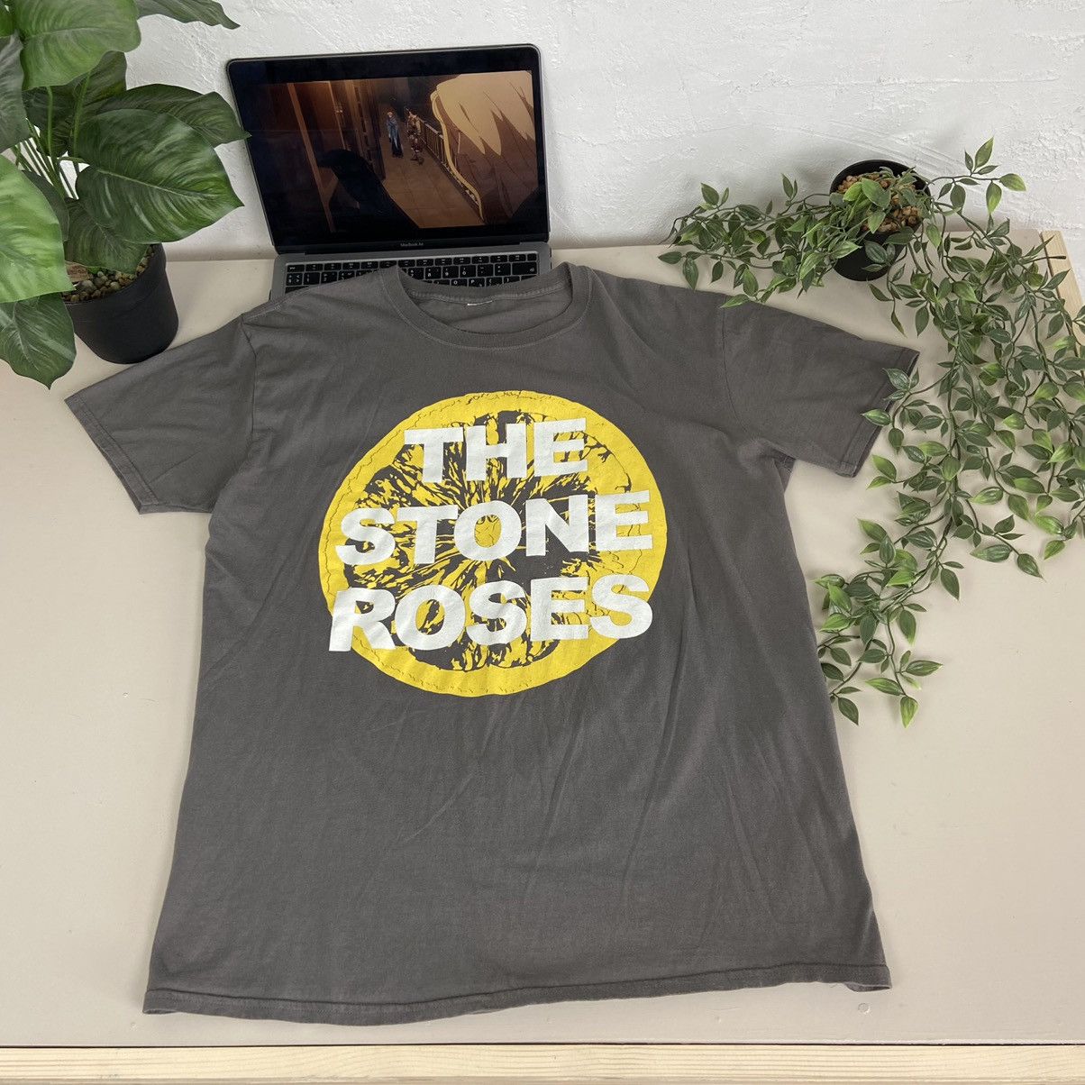 Band Tees 1990s STONE ROSES VERY RARE LEMON TEE Size US L / EU 52-54 / 3 - 1 Thumbnail