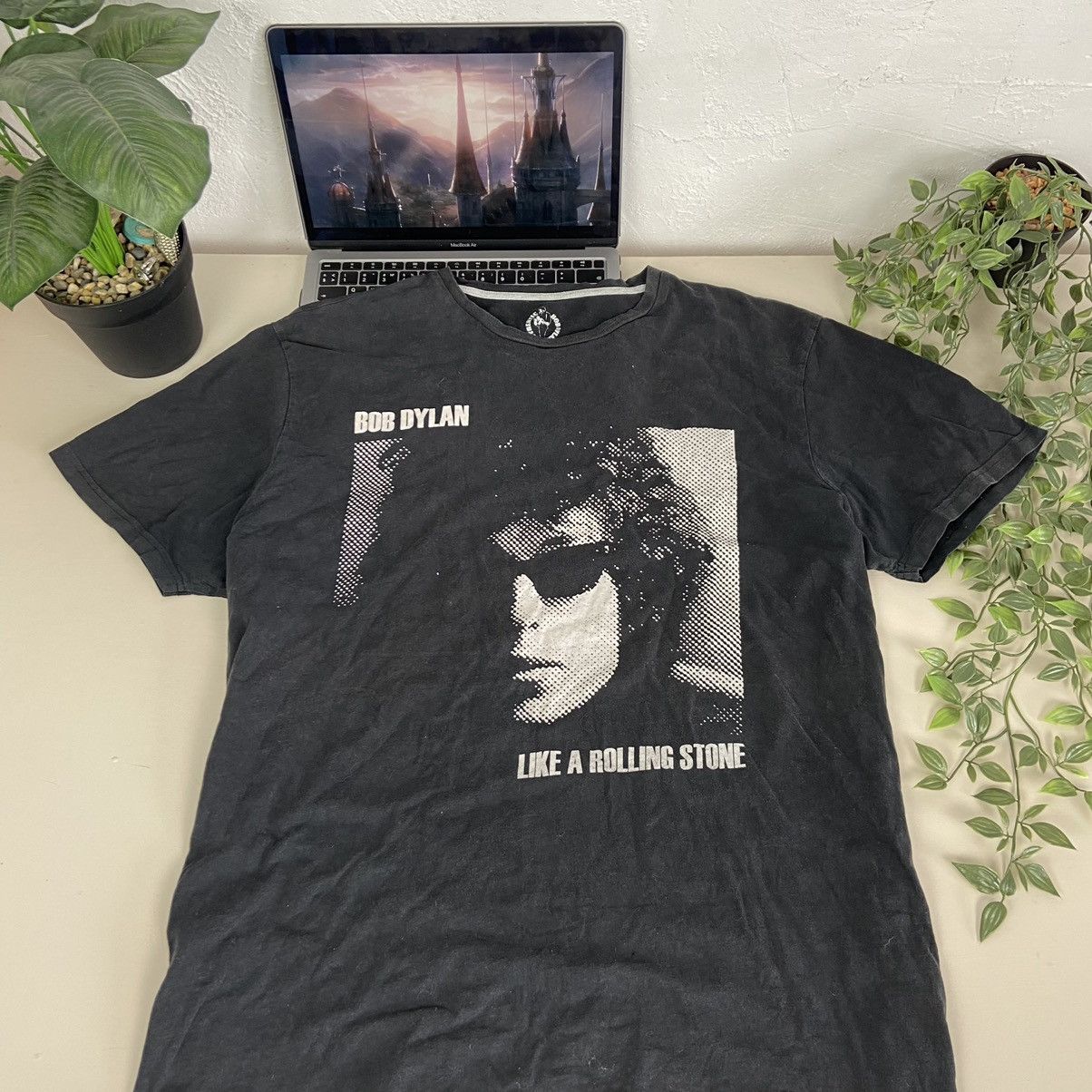 Band Tees 2000s BOB DYLAN FADED Y2K OVERSIZED VINTAGE TEE - № 92 Size US XL / EU 56 / 4 - 2 Thumbnail