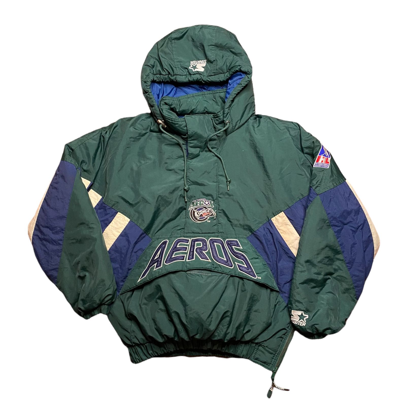 Starter Vintage Houston Aeros Starter Hockey League Anorak Jacket 