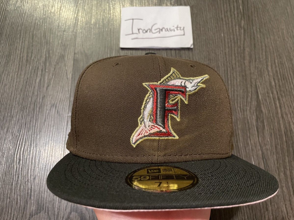 MLB × New Era 7 1/2 New Era Sneakertown Florida Marlins 1997 Mocha Pink UV Size ONE SIZE - 2 Thumbnail
