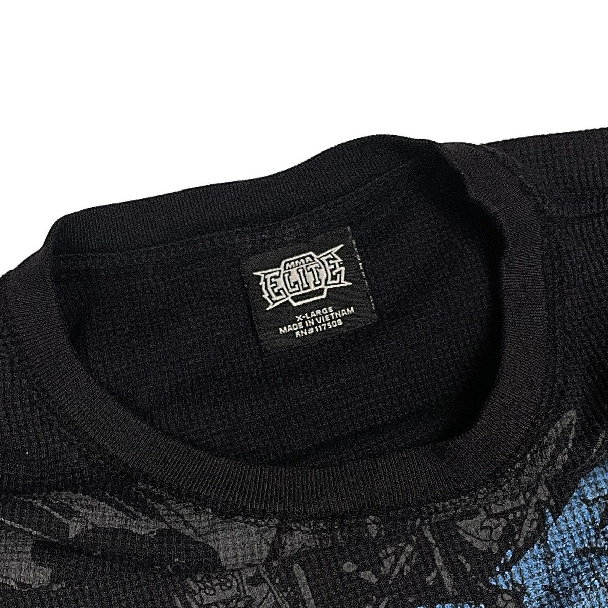 Japanese Brand × Vintage y2k MMA ELITE grunge goth skull graphic thermal long sleeve Size US XL / EU 56 / 4 - 3 Thumbnail