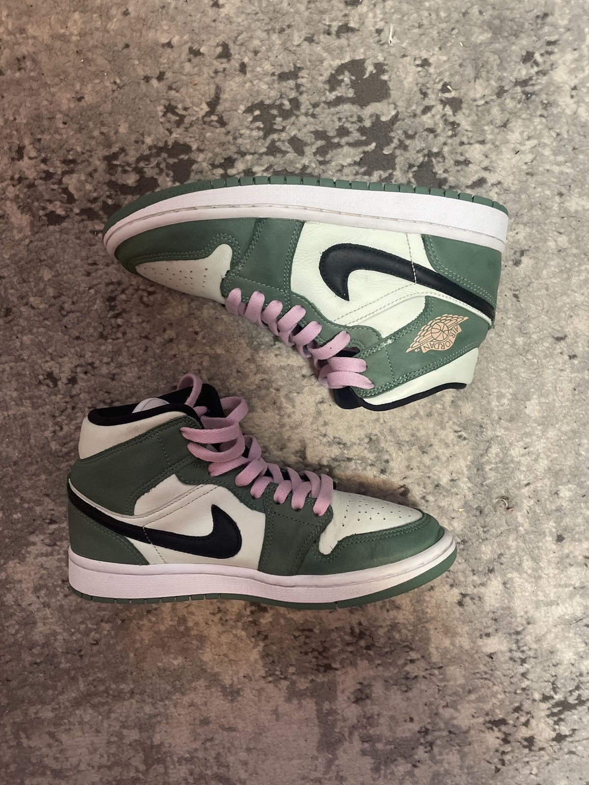 Jordan Brand × Vintage Jordan 1 Mid Dutch Green Size US 6.5 / IT 36.5 - 6 Thumbnail