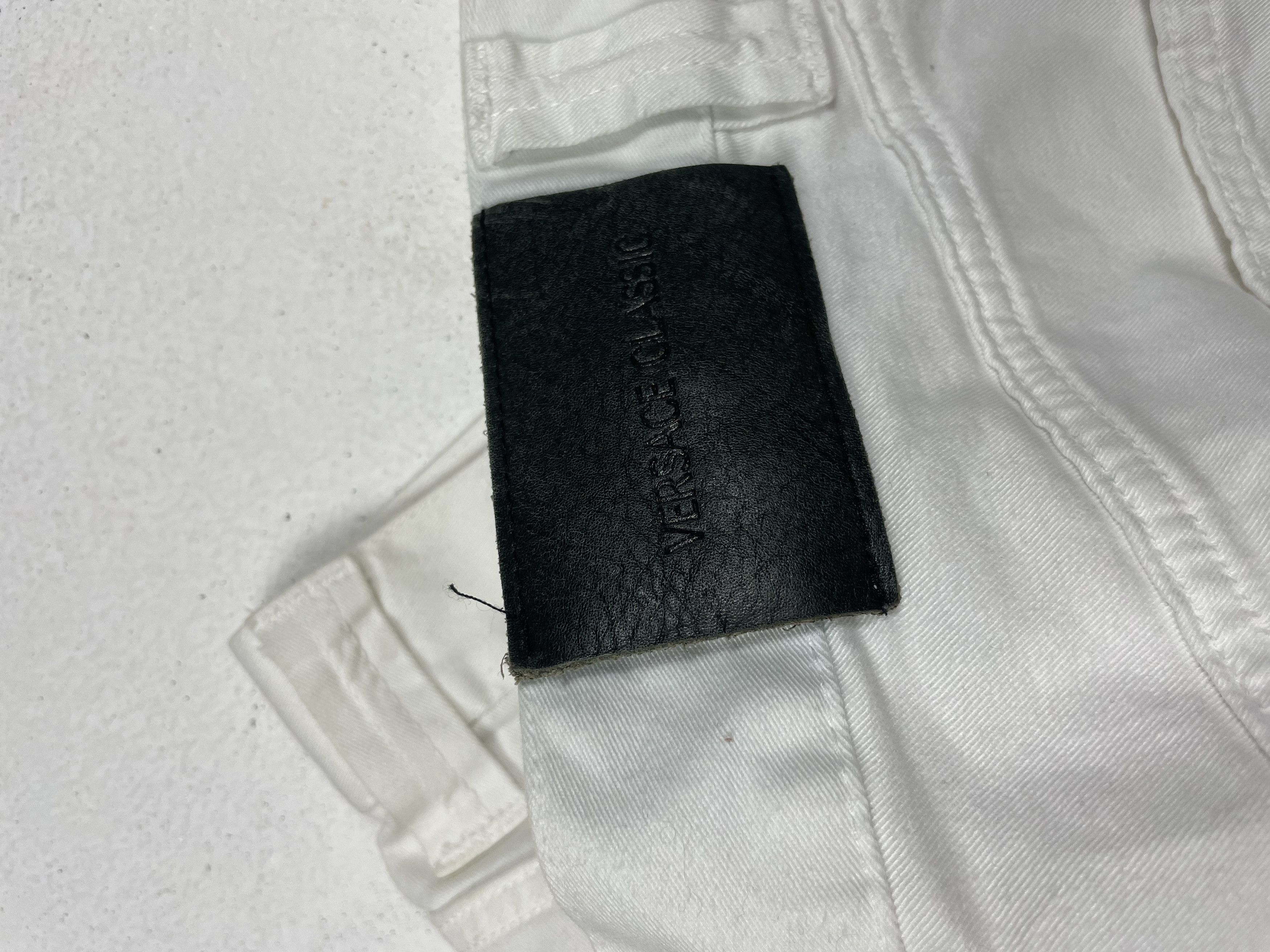 Versace × Versace Jeans Couture × Vintage Versace White Vintage Casual Pants Size US 32 / EU 48 - 4 Thumbnail