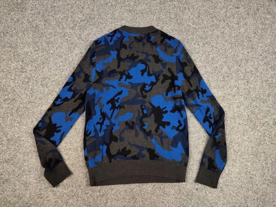 Sandro Sandro Blue Camo Wool pull Knitwear & Sweatshirts Size US S / EU 44-46 / 1 - 6 Thumbnail