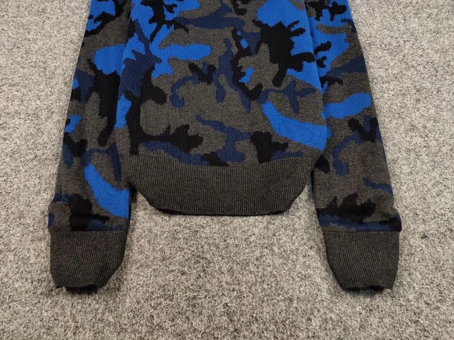 Sandro Sandro Blue Camo Wool pull Knitwear & Sweatshirts Size US S / EU 44-46 / 1 - 4 Thumbnail