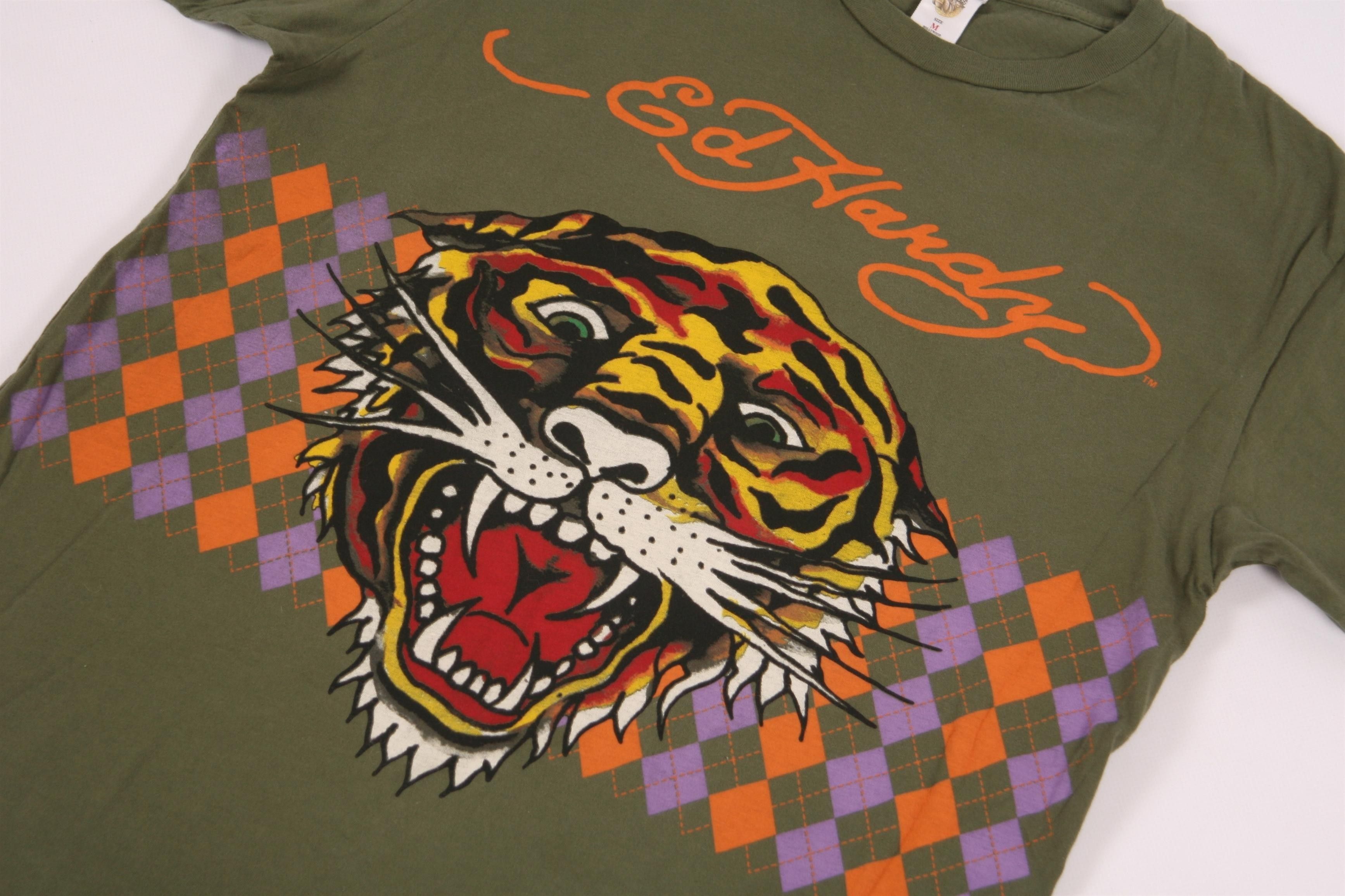Christian Audigier Y2K🔥 Ed Hardy Christian Audigier Tiger Tattoo T-shirt Size US M / EU 48-50 / 2 - 2 Thumbnail