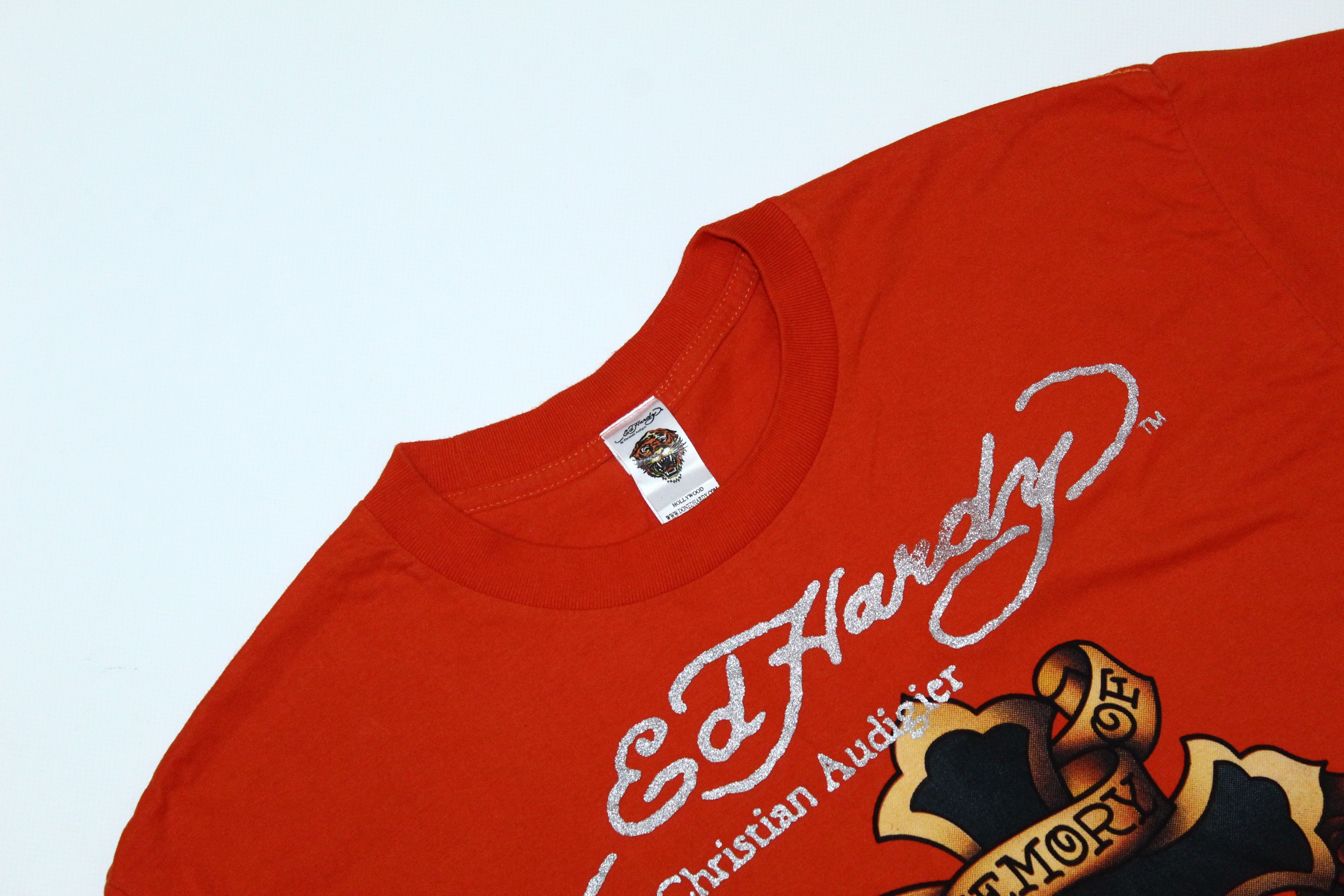 Christian Audigier Y2k🔥Ed Hardy Christian Audigier Skulls Tattoo T-shirt Size US XL / EU 56 / 4 - 3 Thumbnail