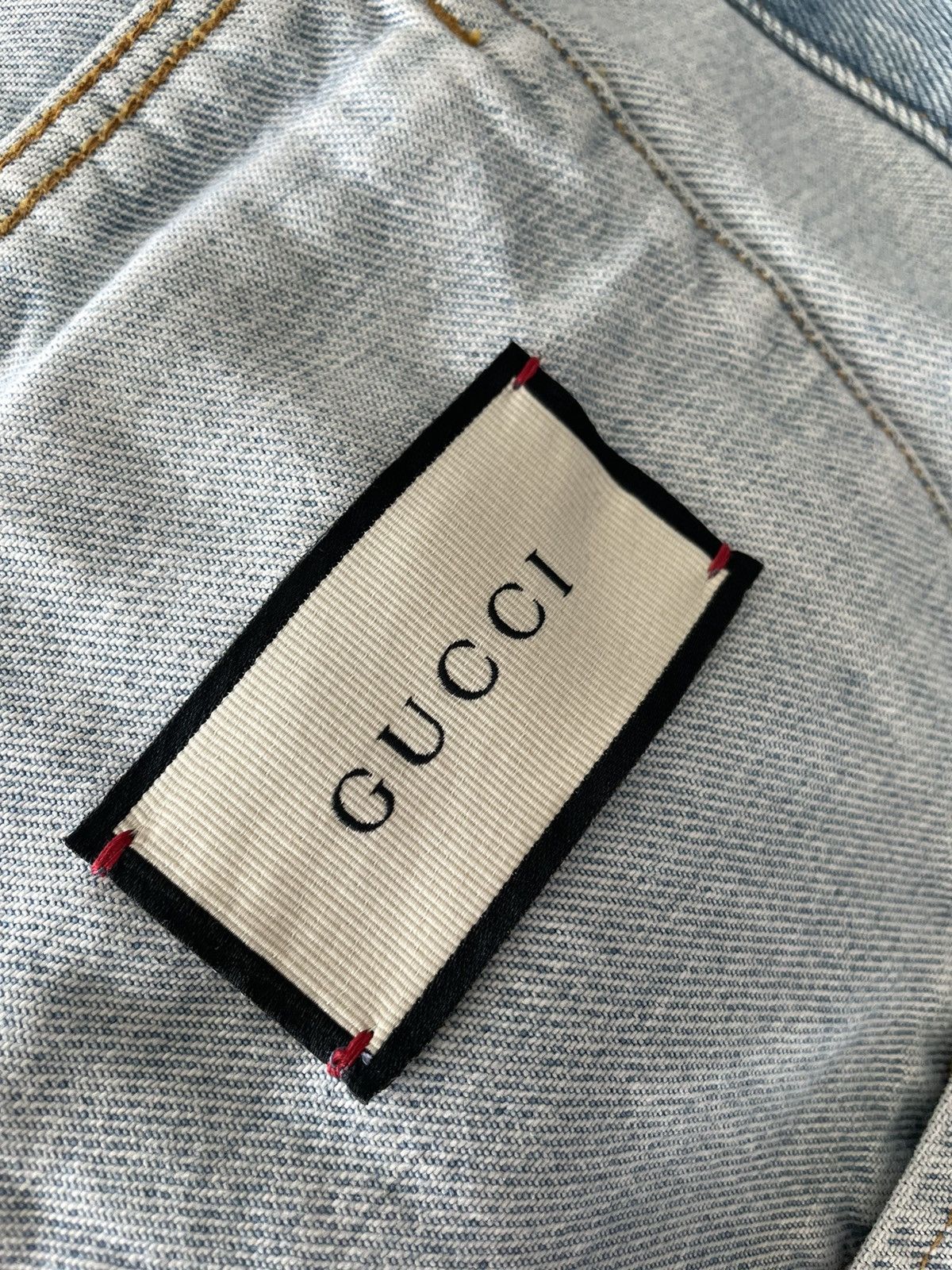Gucci Brand New Super Runway Distressed Gucci Denim Vest Jacket Size US XXL / EU 58 / 5 - 5 Thumbnail