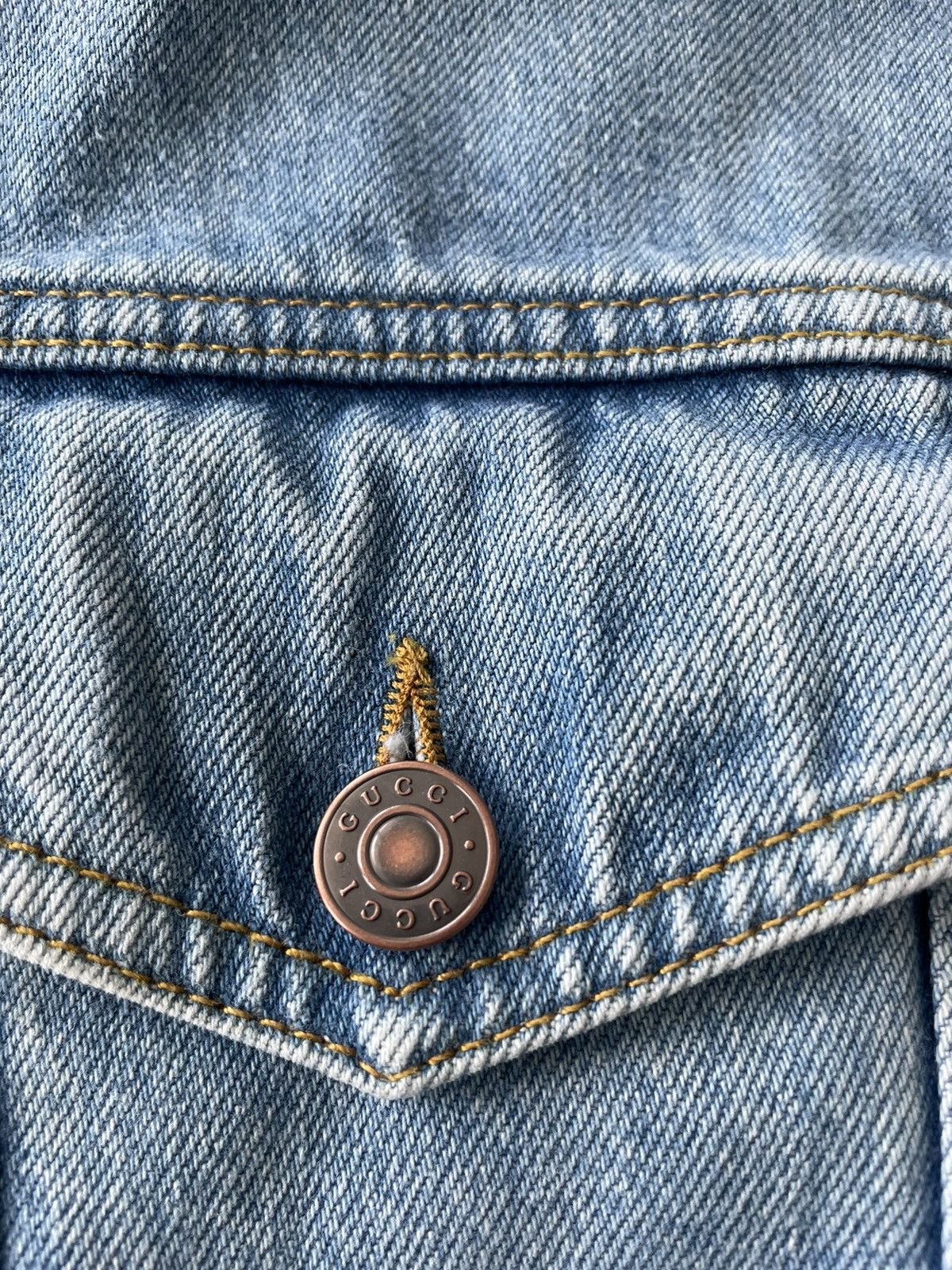 Gucci Brand New Super Runway Distressed Gucci Denim Vest Jacket Size US XXL / EU 58 / 5 - 18 Thumbnail