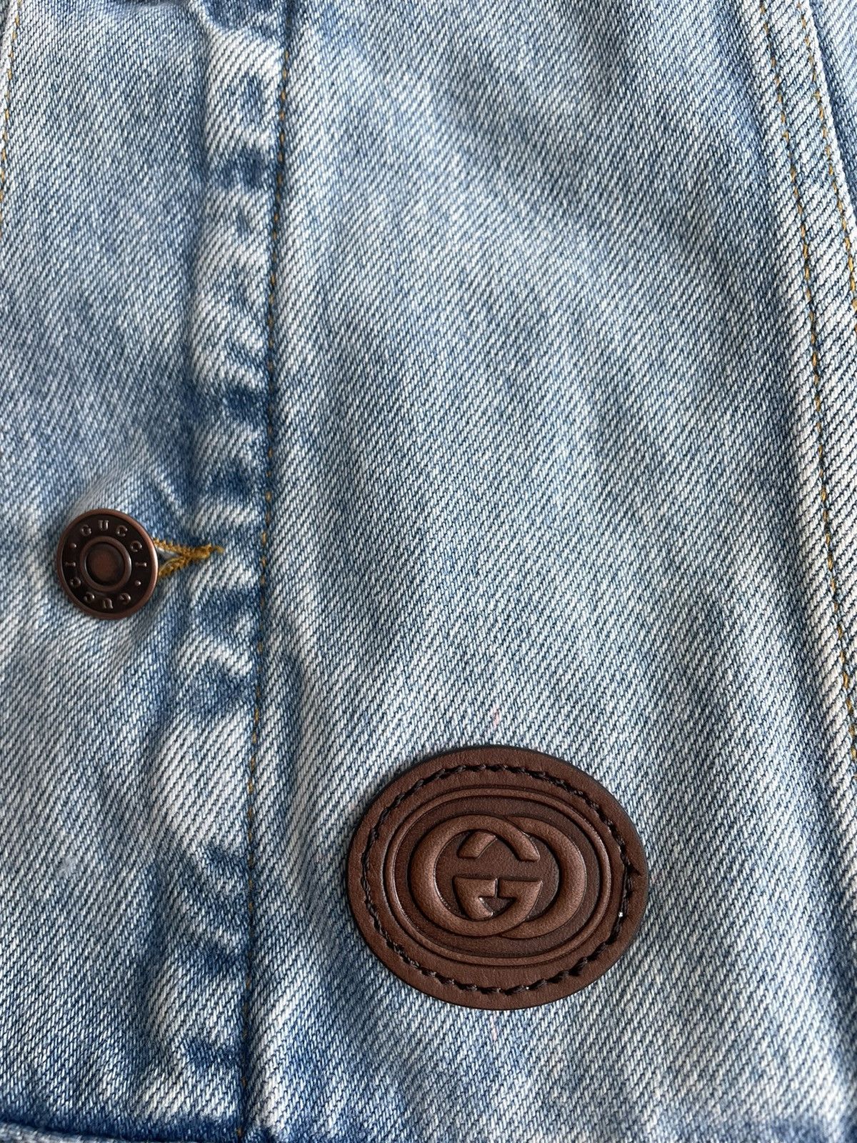 Gucci Brand New Super Runway Distressed Gucci Denim Vest Jacket Size US XXL / EU 58 / 5 - 10 Thumbnail