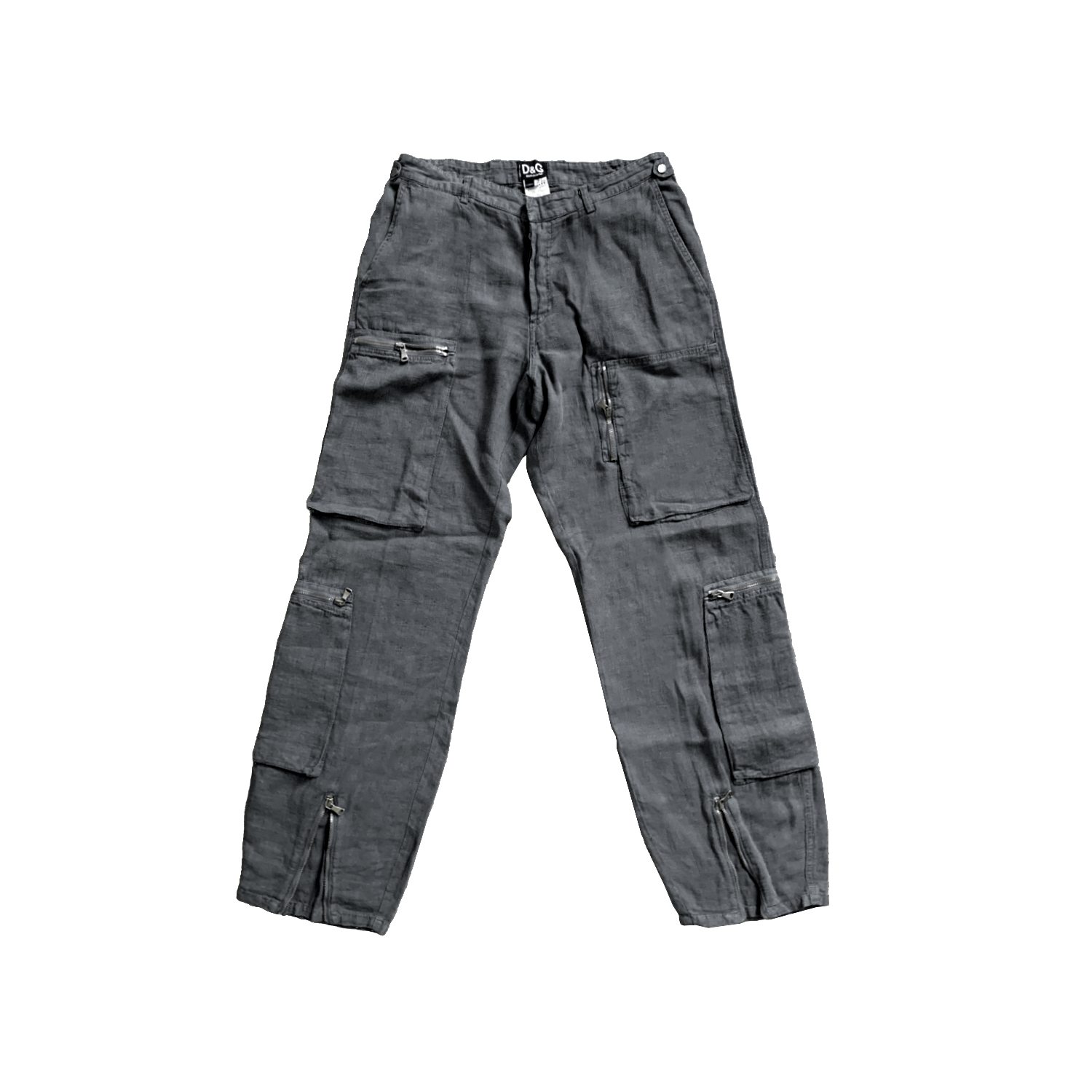 Jean Cargo Vintage Dolce & Gabbana D&G 2003 - Taille M - Style Militaire Avec Poches - Occasion Très Bon État