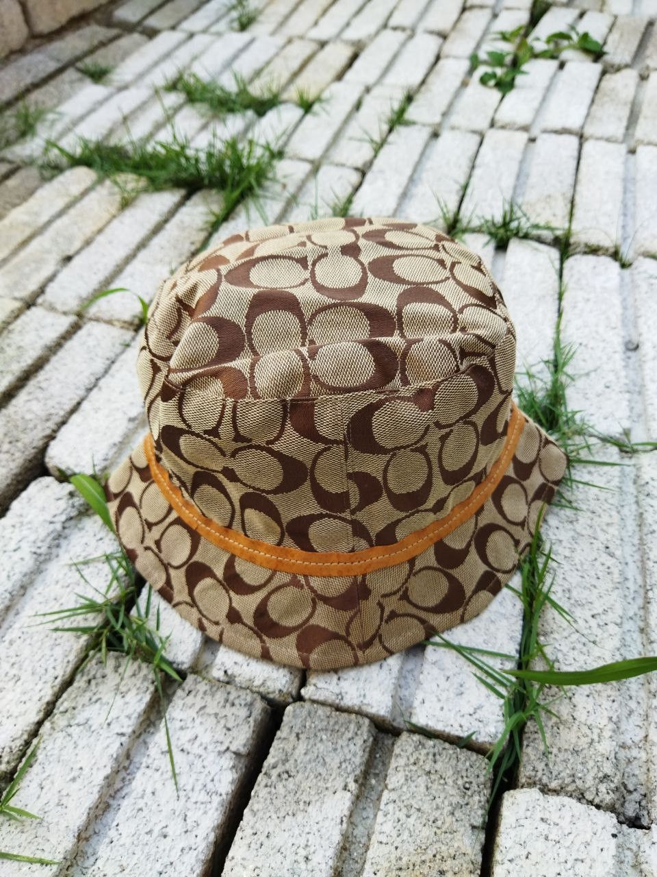 Vintage Coach Monogram Bucket Hat
