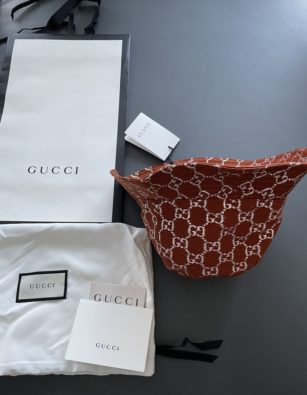Gucci Super Rare Limited Edition Runway Brand NEW GG Logo Hat Size ONE SIZE - 14 Thumbnail
