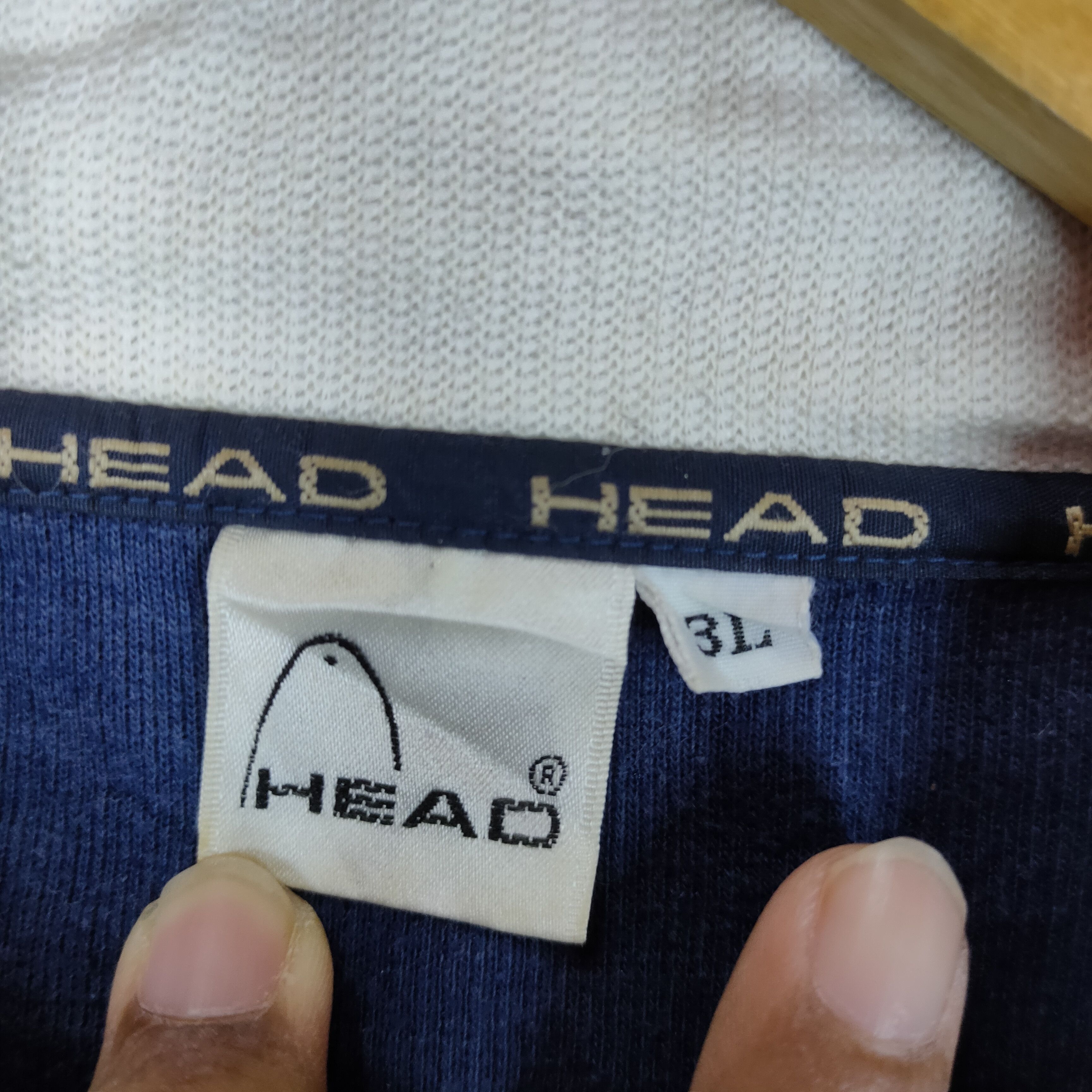 Sports Specialties Vintage HEAD SPORT Embroidery Logo Half Zipper Sweater Size US XXL / EU 58 / 5 - 6 Thumbnail