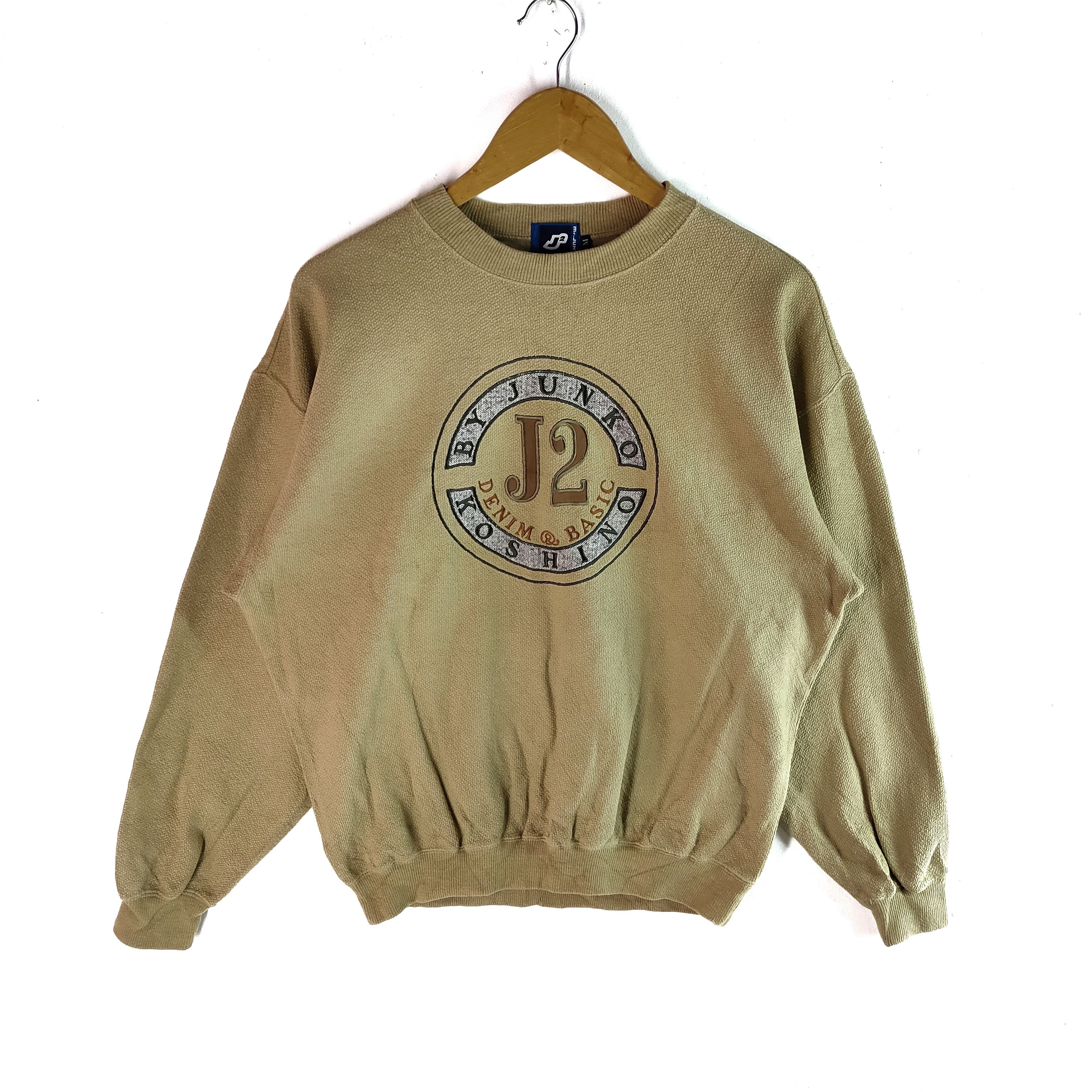 Japanese Brand JUNKO KOSHINO J2 Big Center Embroidery Logo Sweatshirt Size US L / EU 52-54 / 3 - 1 Thumbnail