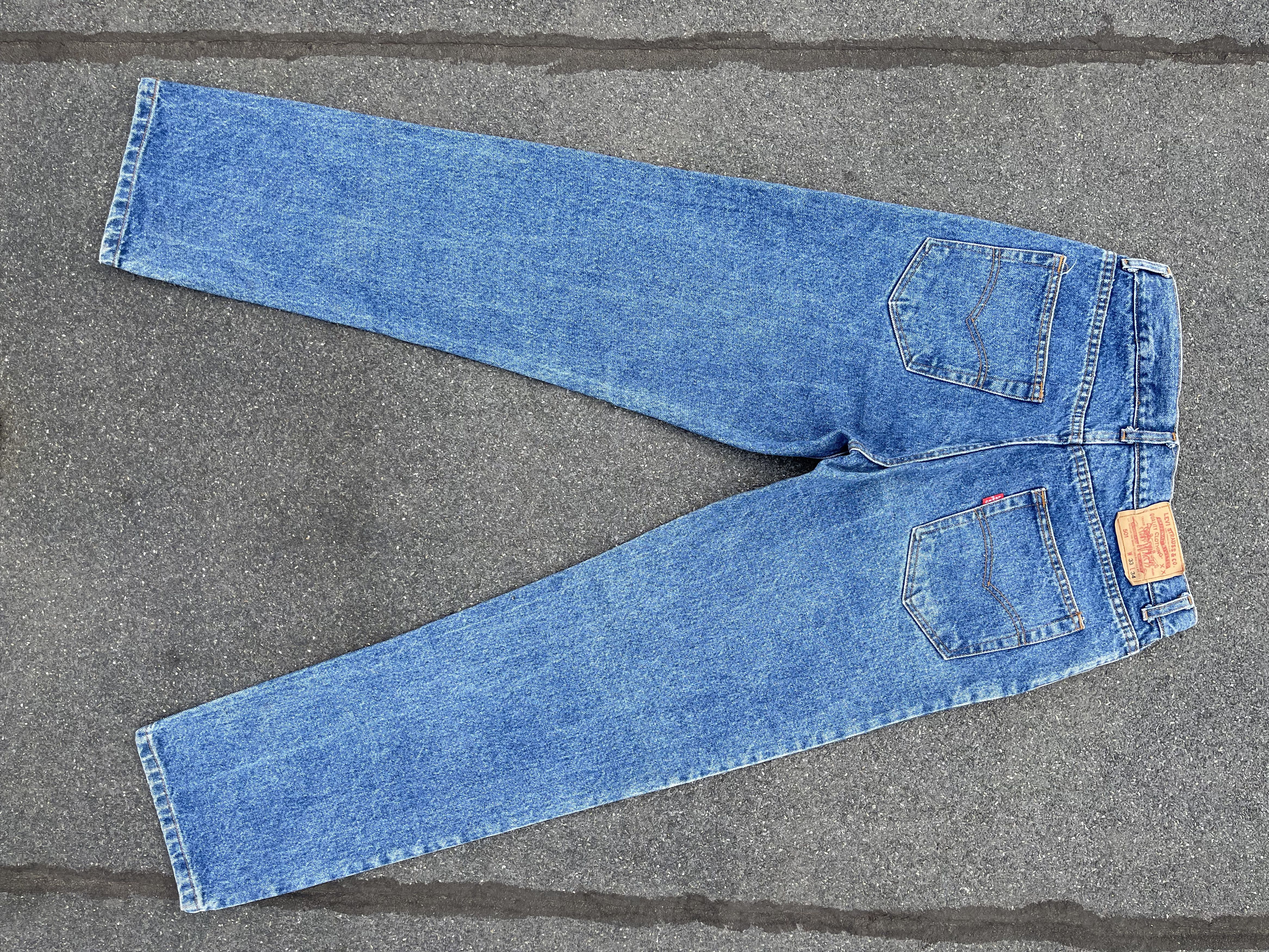 Vintage 80's Levi's 501 Made In USA Old Blue Denim Pant