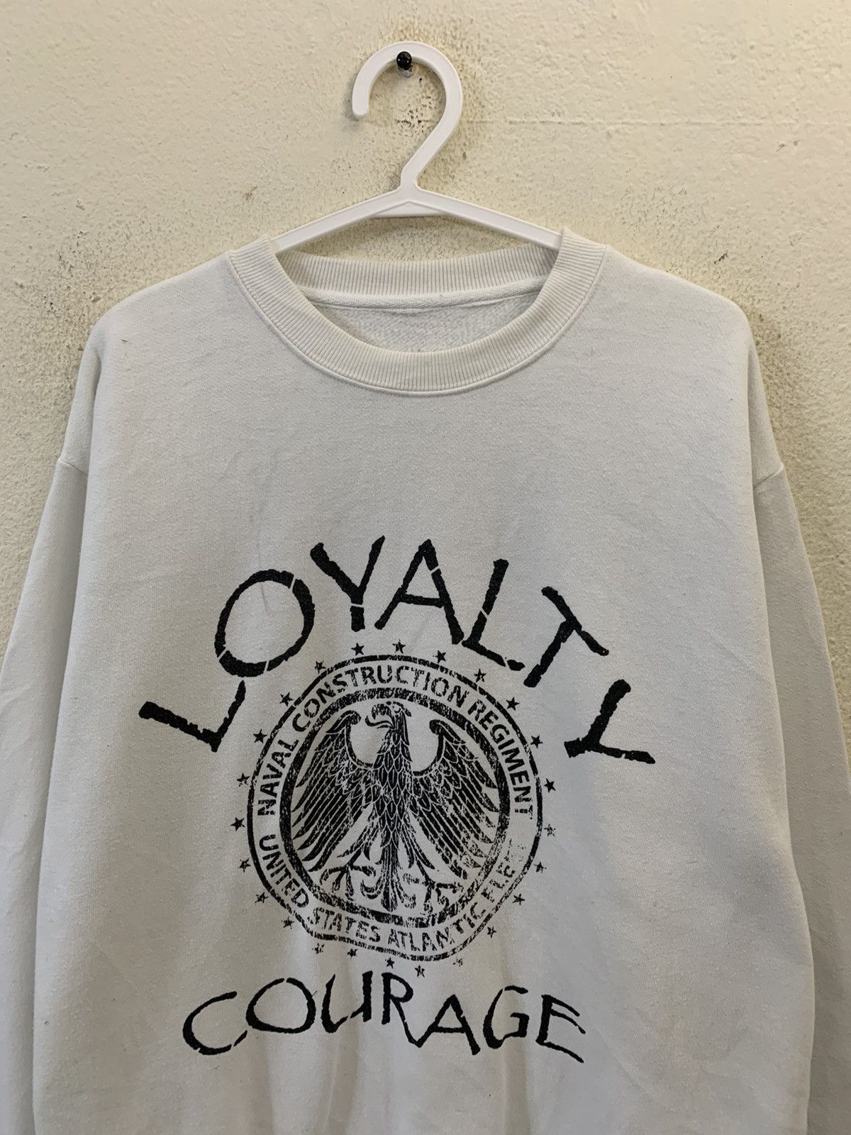 Japanese Brand US Naval Loyalty Courage Sweatshirt Size US XL / EU 56 / 4 - 4 Thumbnail