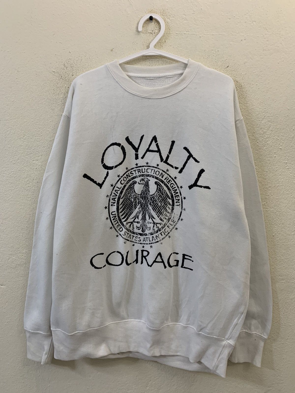 Japanese Brand US Naval Loyalty Courage Sweatshirt Size US XL / EU 56 / 4 - 1 Thumbnail