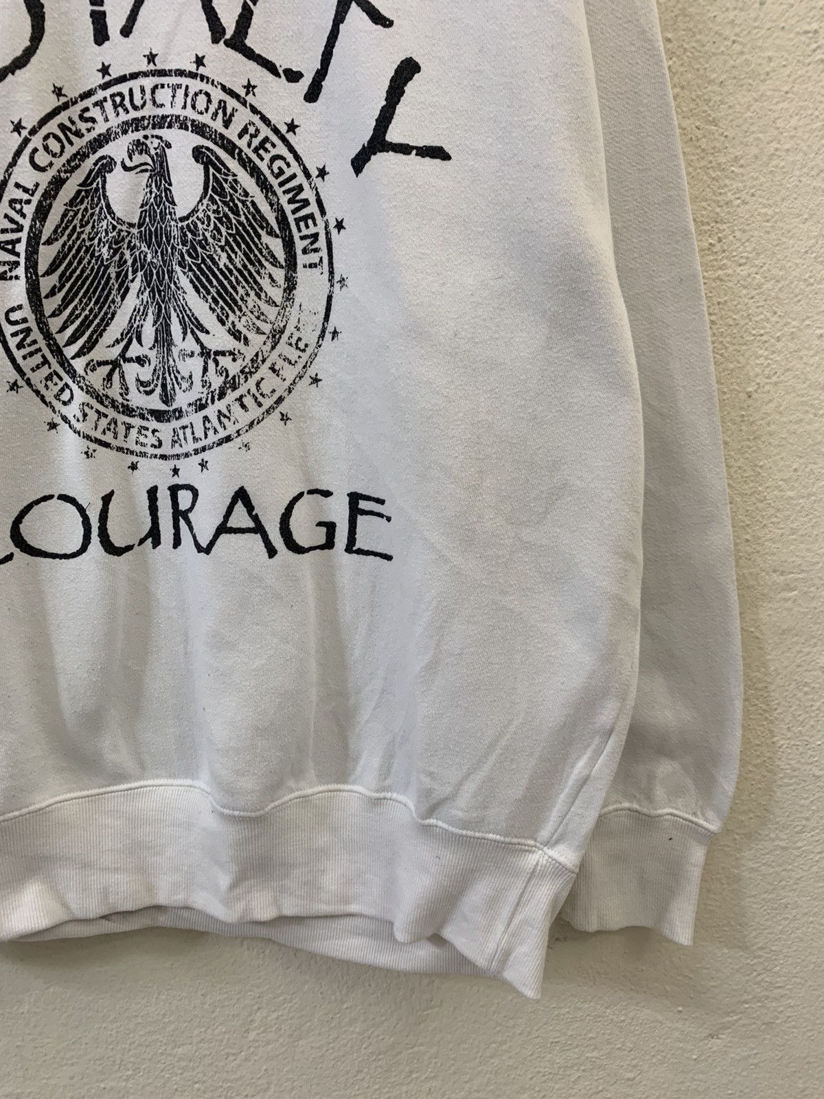 Japanese Brand US Naval Loyalty Courage Sweatshirt Size US XL / EU 56 / 4 - 2 Thumbnail