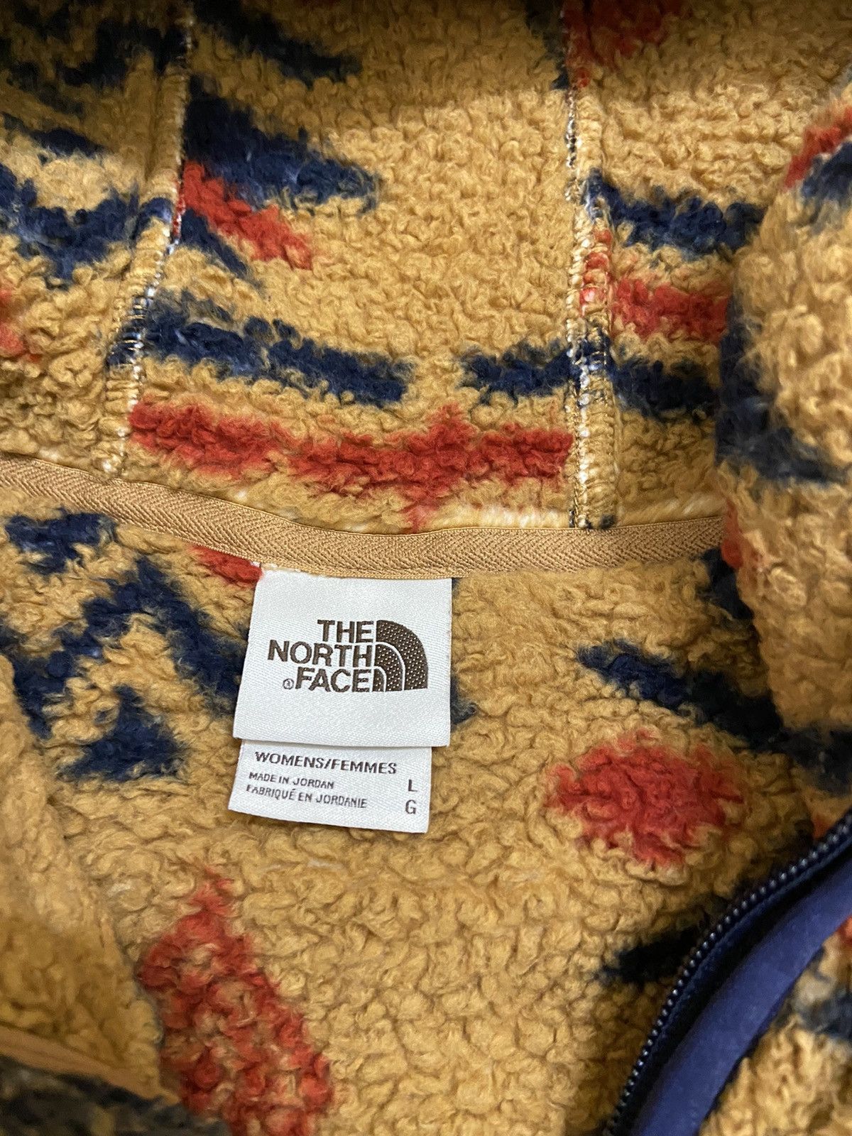 The North Face Vintage 90s The North Face Aztec Fleece Hooded Jacket Size US M / EU 48-50 / 2 - 2 Thumbnail