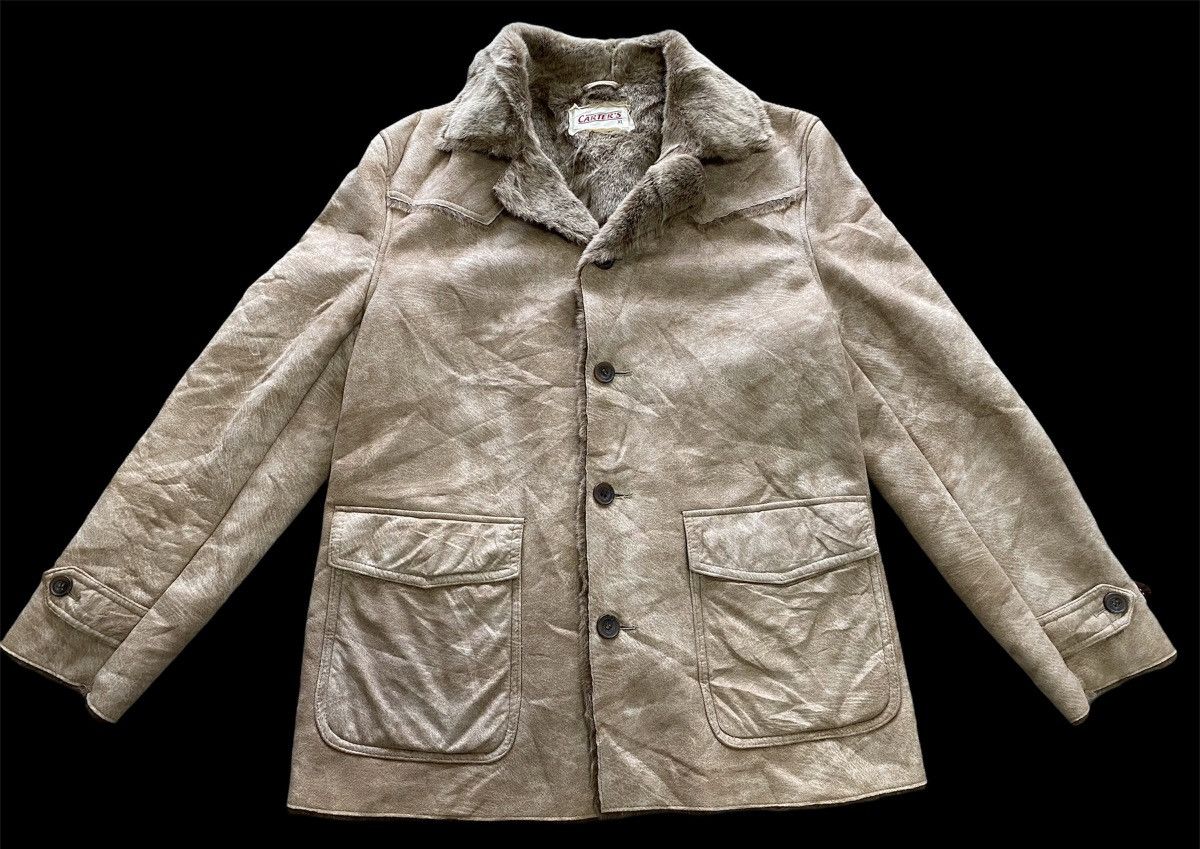 Other Faux Fur Lined Shearling Soft Nappa Trim Cozy Coat Jacket Size US M / EU 48-50 / 2 - 1 Thumbnail