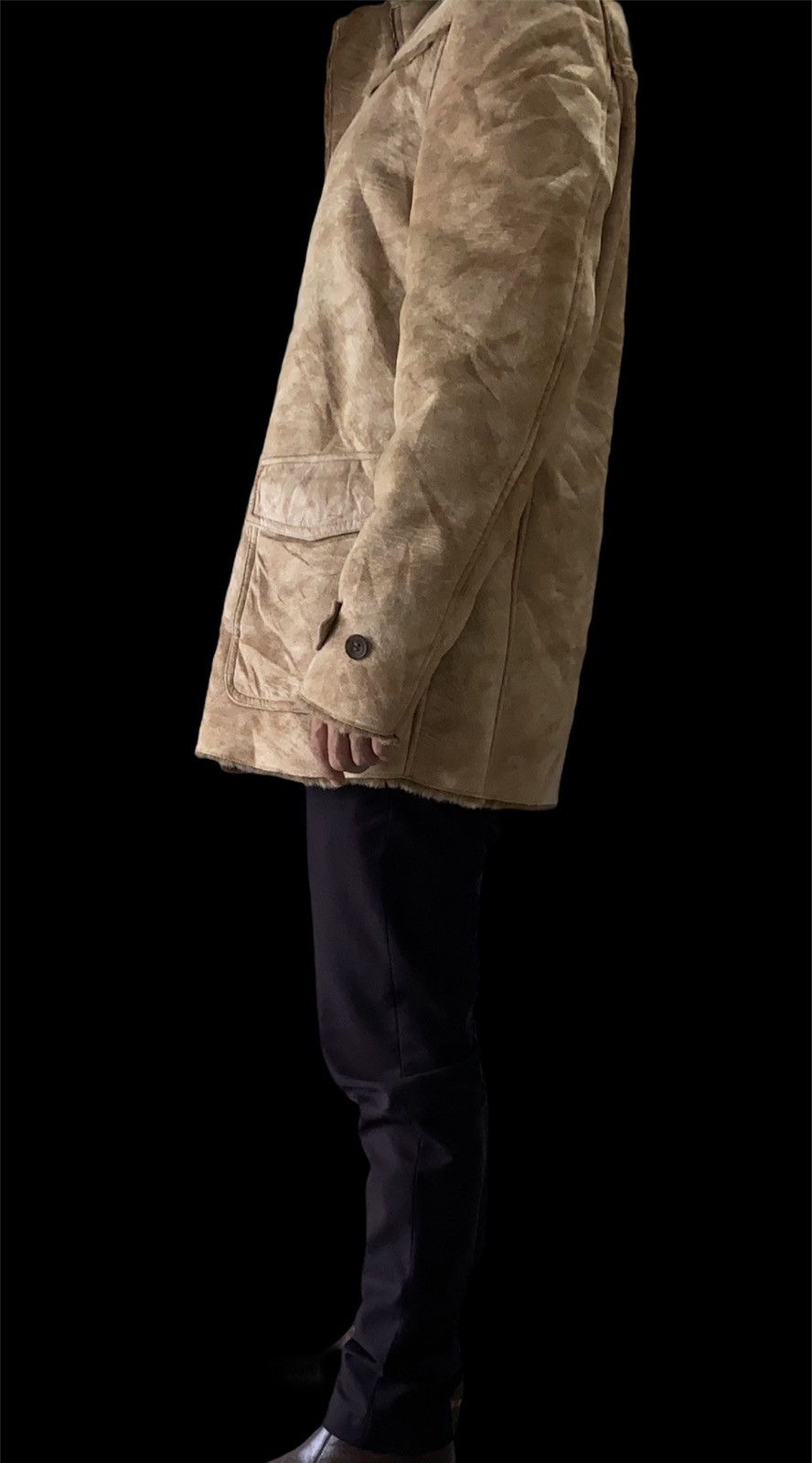 Other Faux Fur Lined Shearling Soft Nappa Trim Cozy Coat Jacket Size US M / EU 48-50 / 2 - 13 Thumbnail