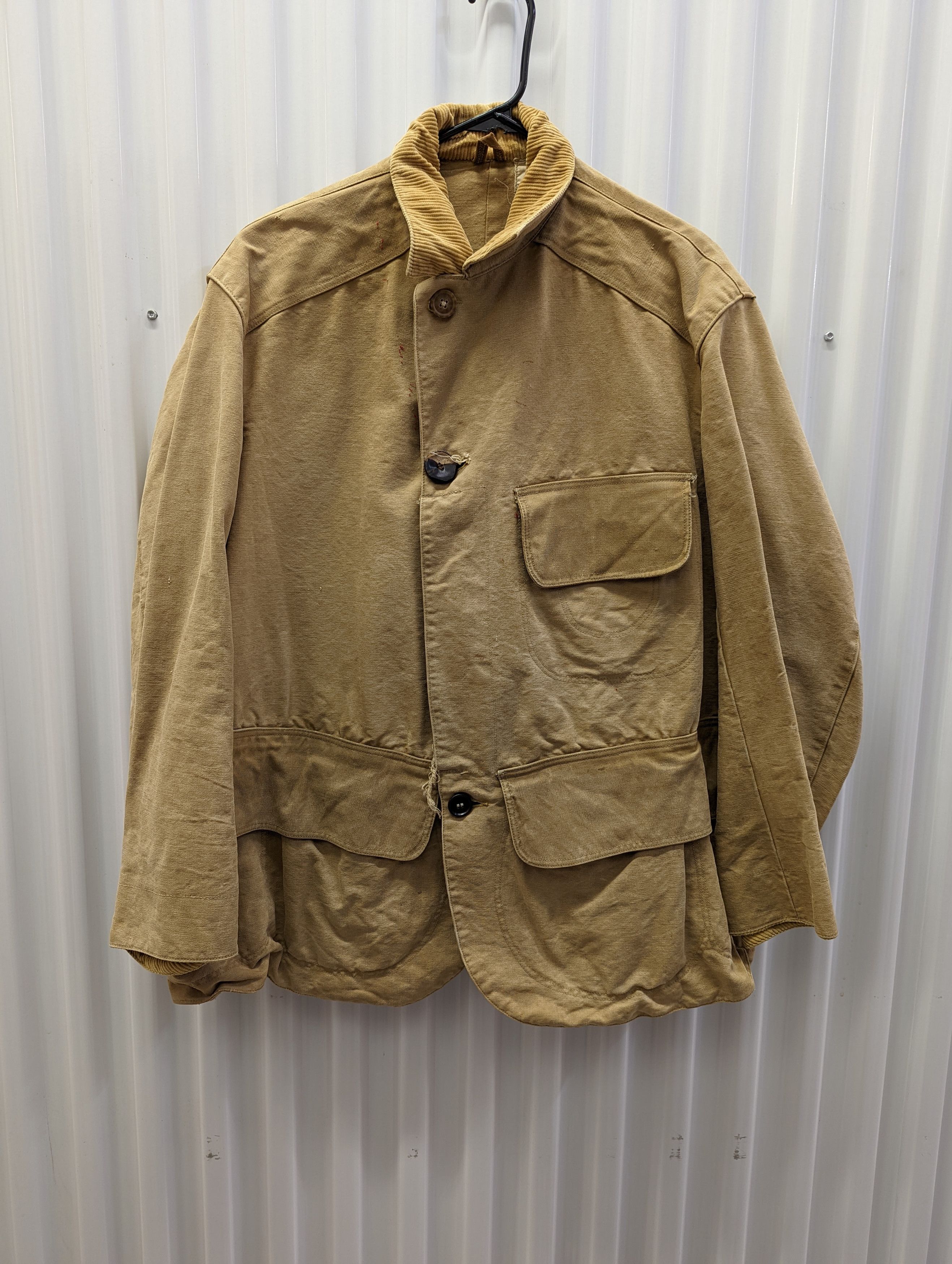 Vintage 1950’s Duxbak Hunting Jacket Heavily Distressed XL