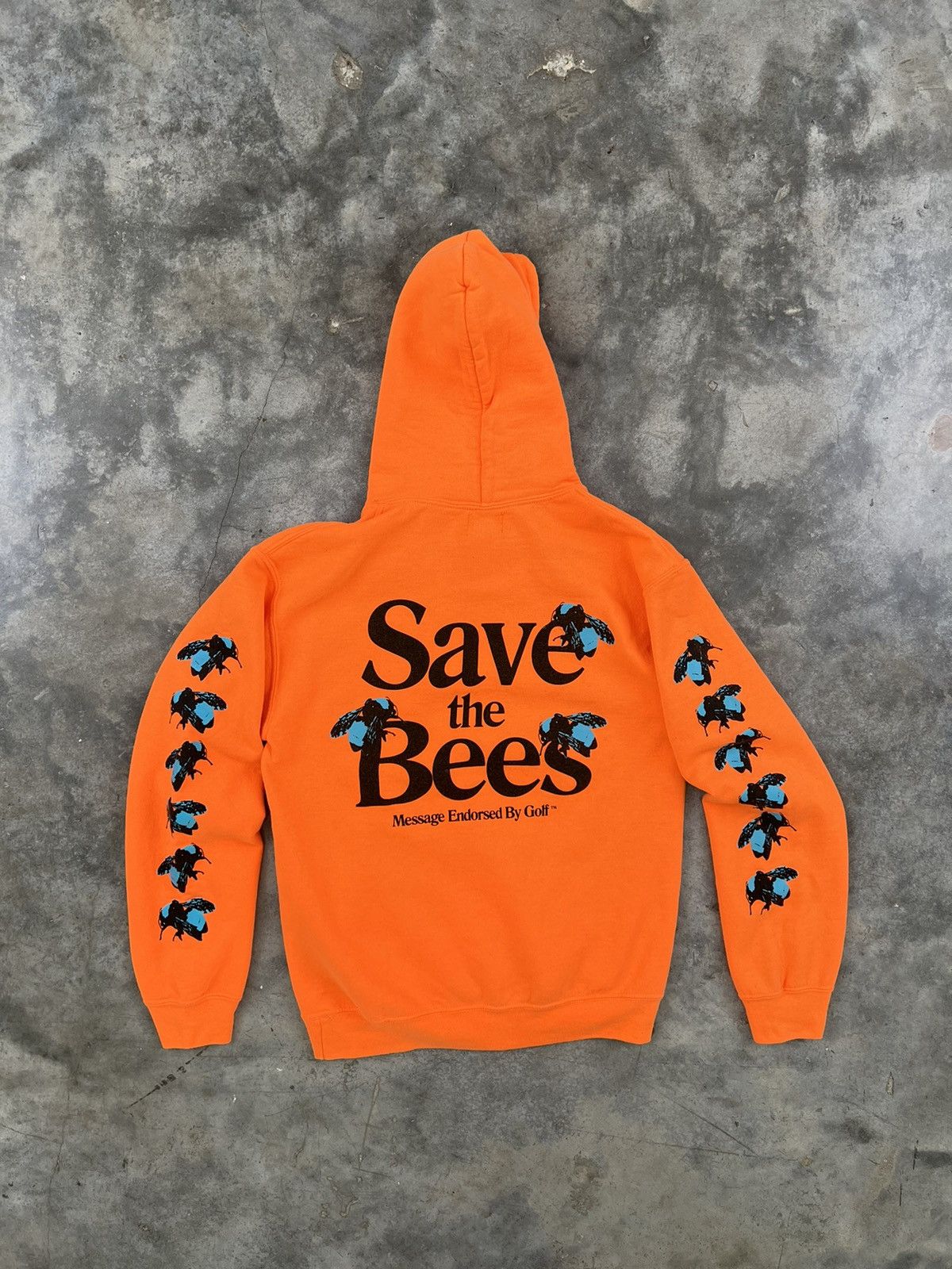 Golf Wang Golf Wang Save The Bees Neon Orange Hoodie Sz. Small Size US S / EU 44-46 / 1 - 1 Thumbnail