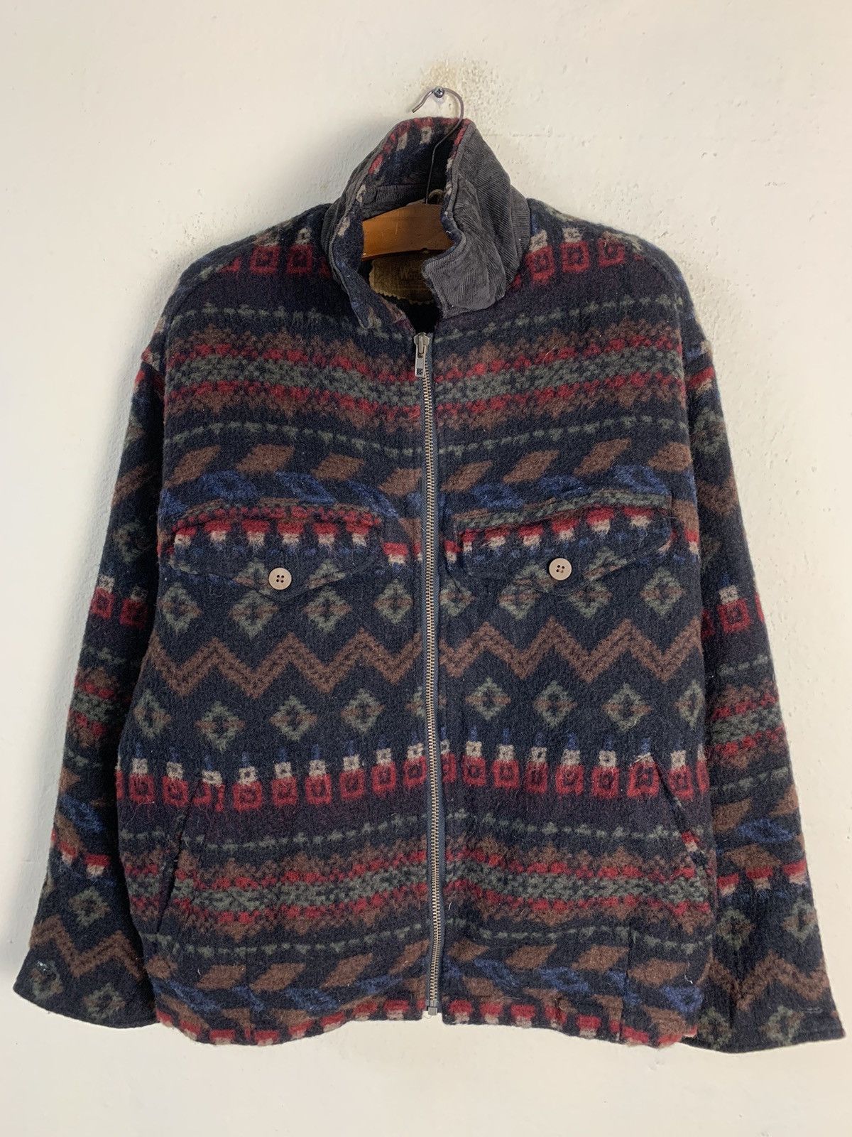 Woolrich Woolen Mills Vintage 60s Woolrich Aztech Jacket Size US S / EU 44-46 / 1 - 1 Thumbnail