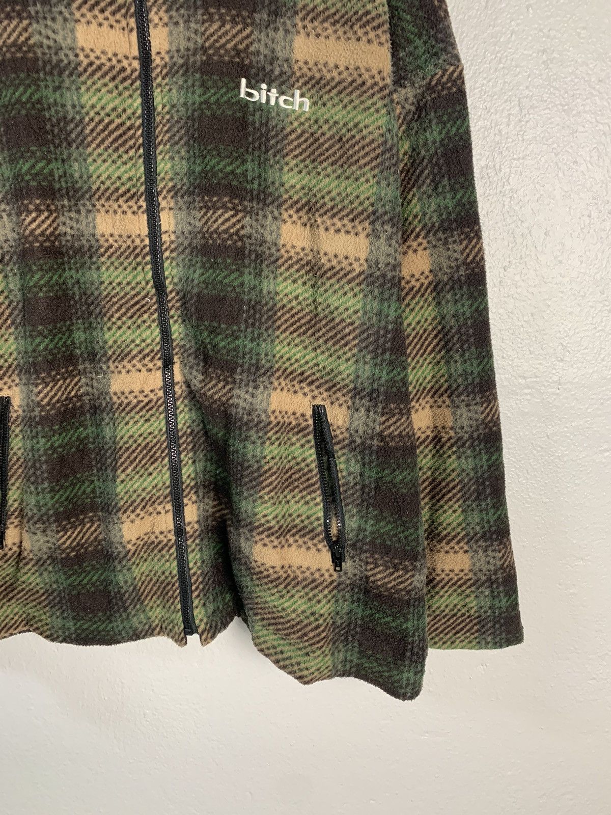 Japanese Brand Bitch Plaid Zipper Hoodie Jacket Size US M / EU 48-50 / 2 - 2 Thumbnail