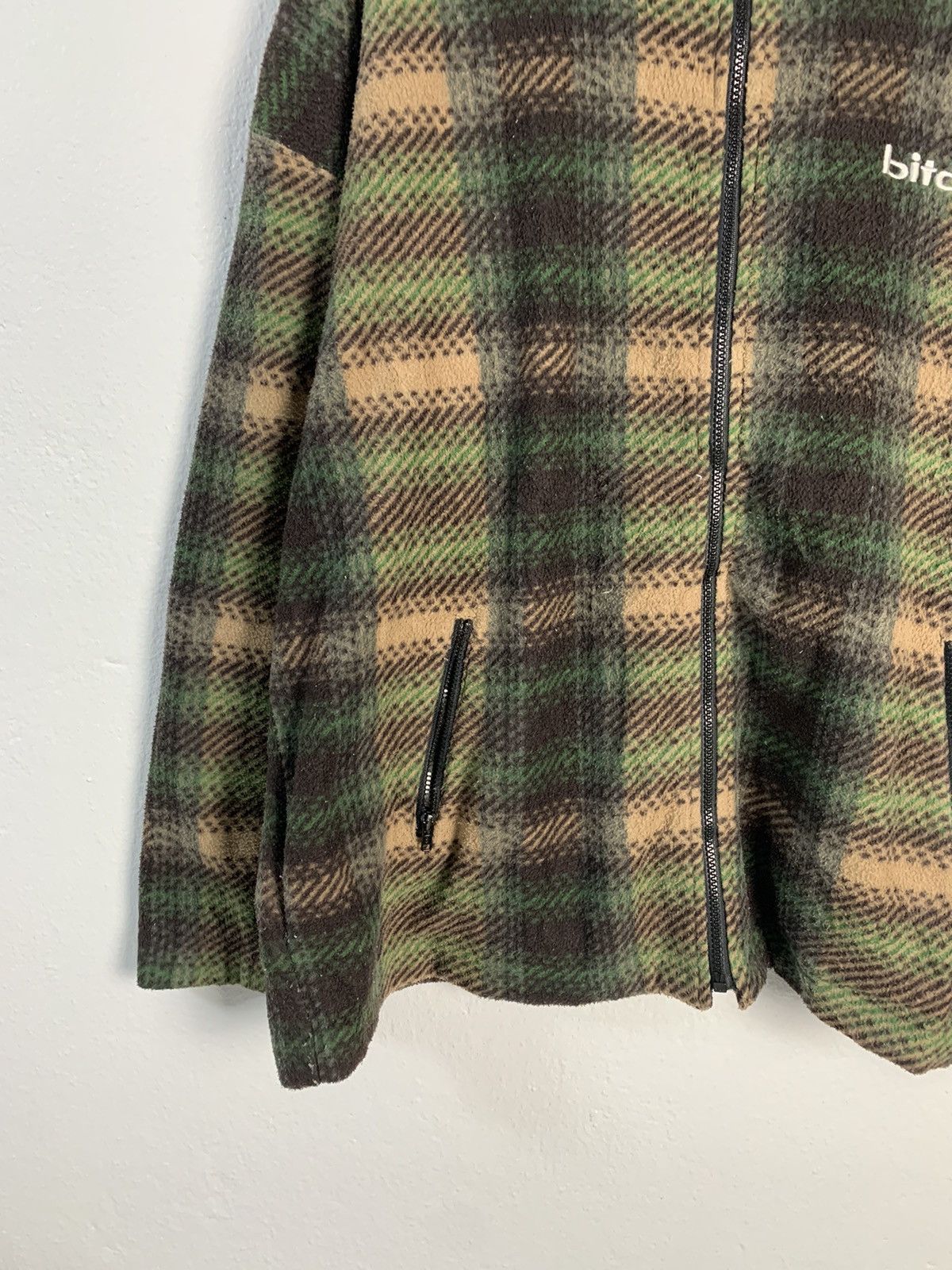 Japanese Brand Bitch Plaid Zipper Hoodie Jacket Size US M / EU 48-50 / 2 - 3 Thumbnail