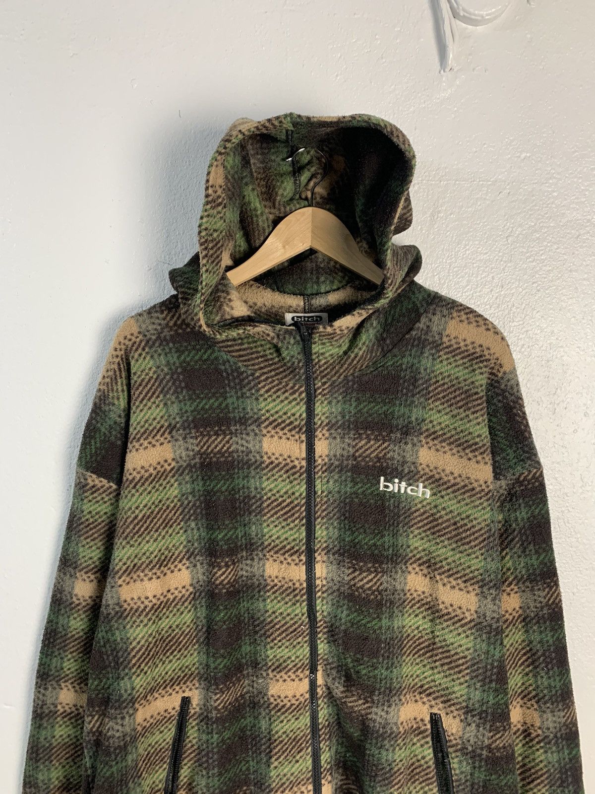 Japanese Brand Bitch Plaid Zipper Hoodie Jacket Size US M / EU 48-50 / 2 - 4 Thumbnail