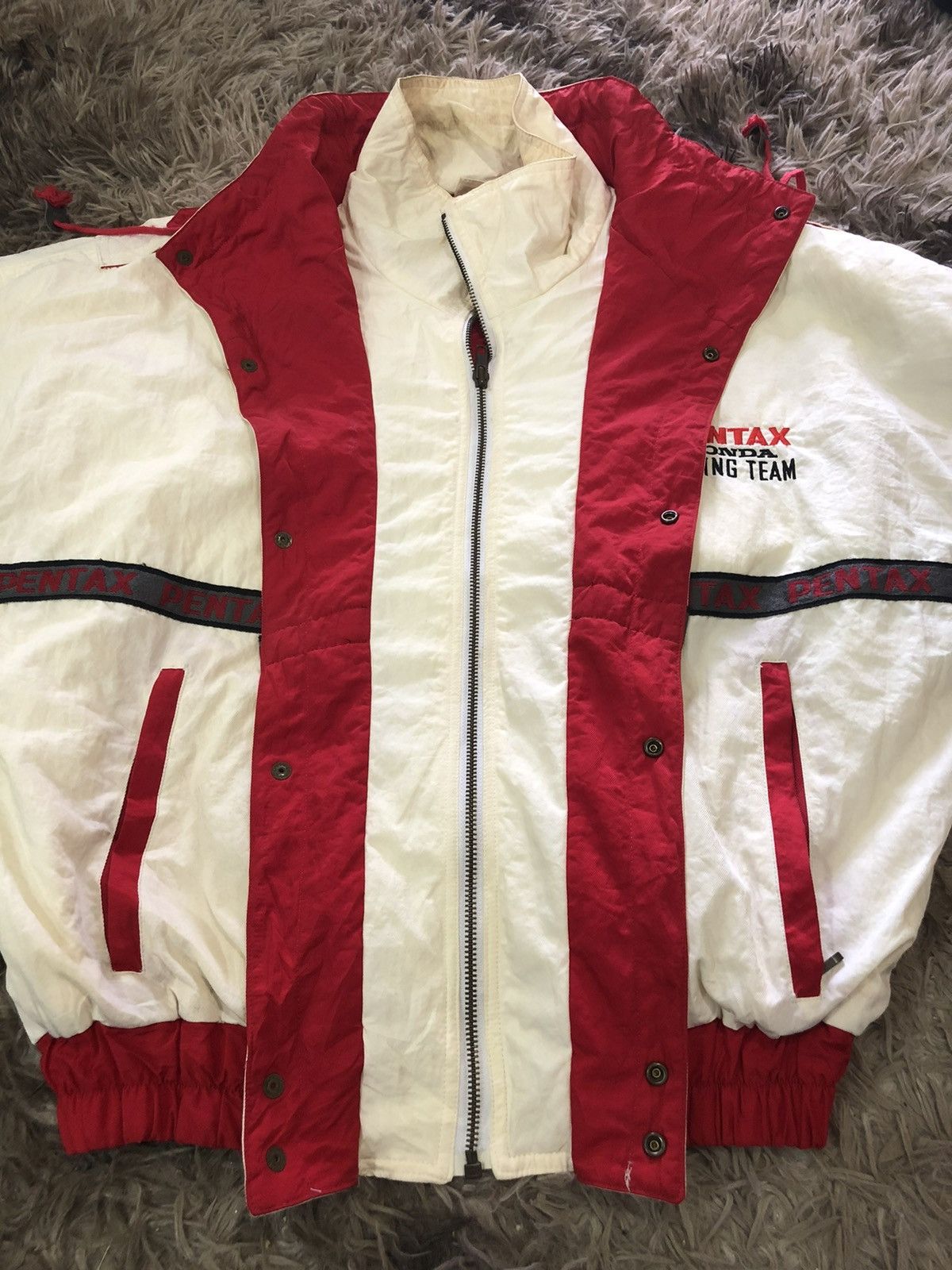 Vintage Vintage 80's Honda Racing Team x Pentax bomber jacket 