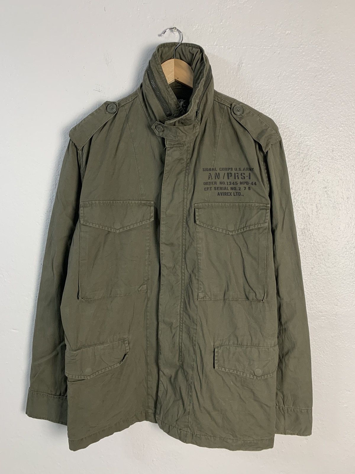 image of Avirex Signal Corps Us Army Jacket in Green, Men's (Size Large)