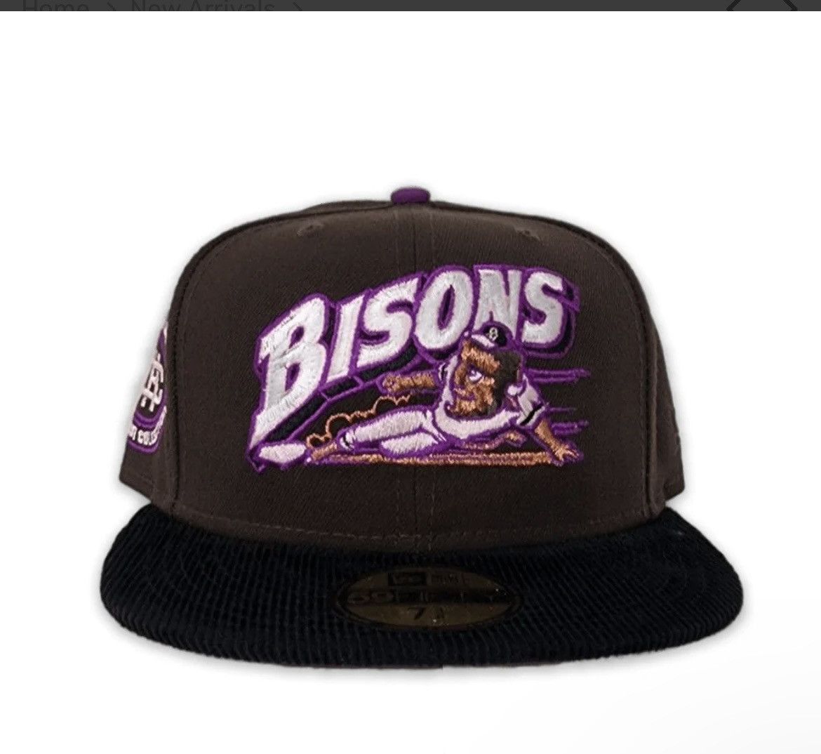 MLB × New Era Exclusive Fitteds Buffalo Bisons Corduroy Size 7 1/8 Size ONE SIZE - 4 Thumbnail