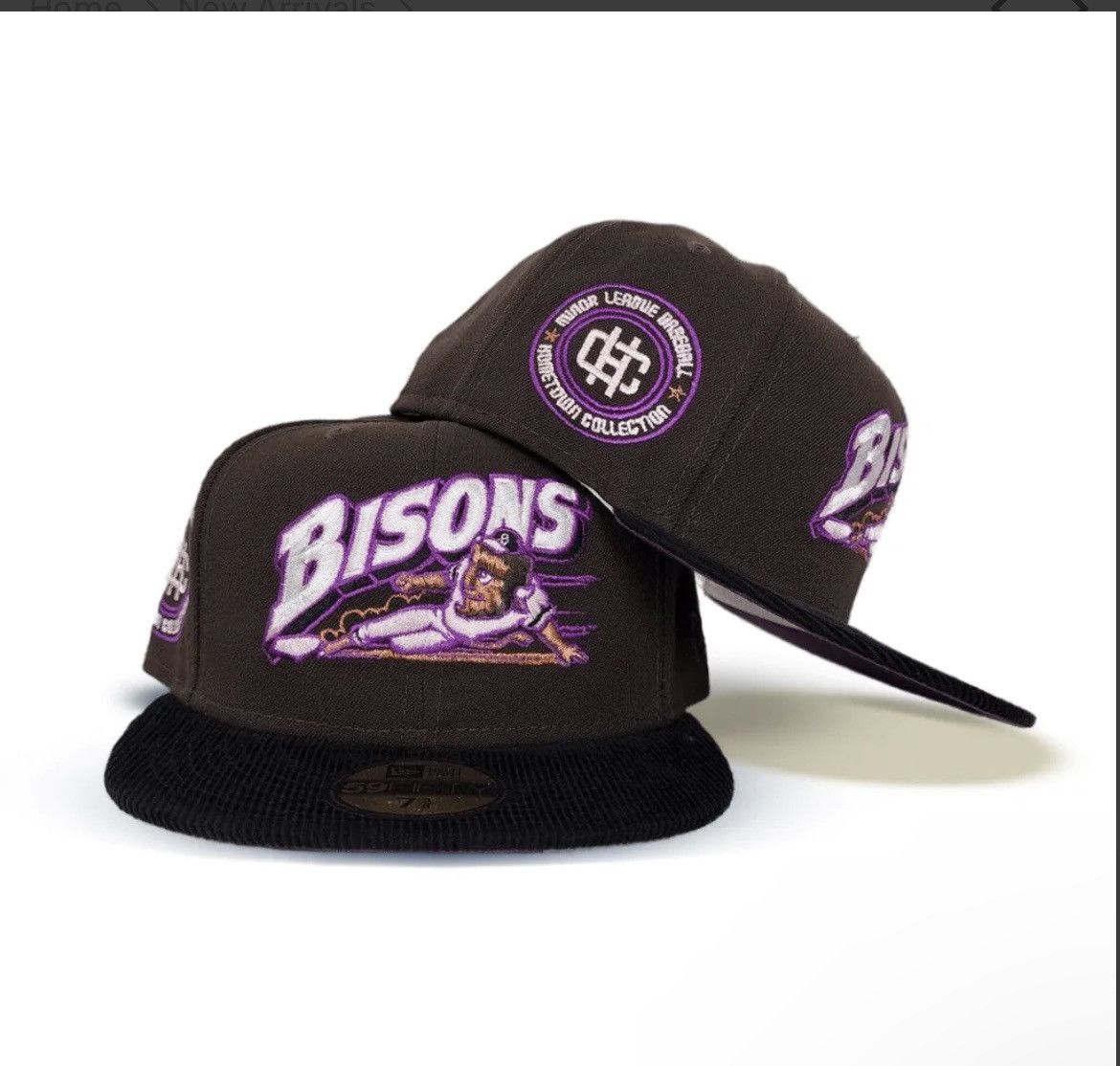 MLB × New Era Exclusive Fitteds Buffalo Bisons Corduroy Size 7 1/8 Size ONE SIZE - 3 Thumbnail
